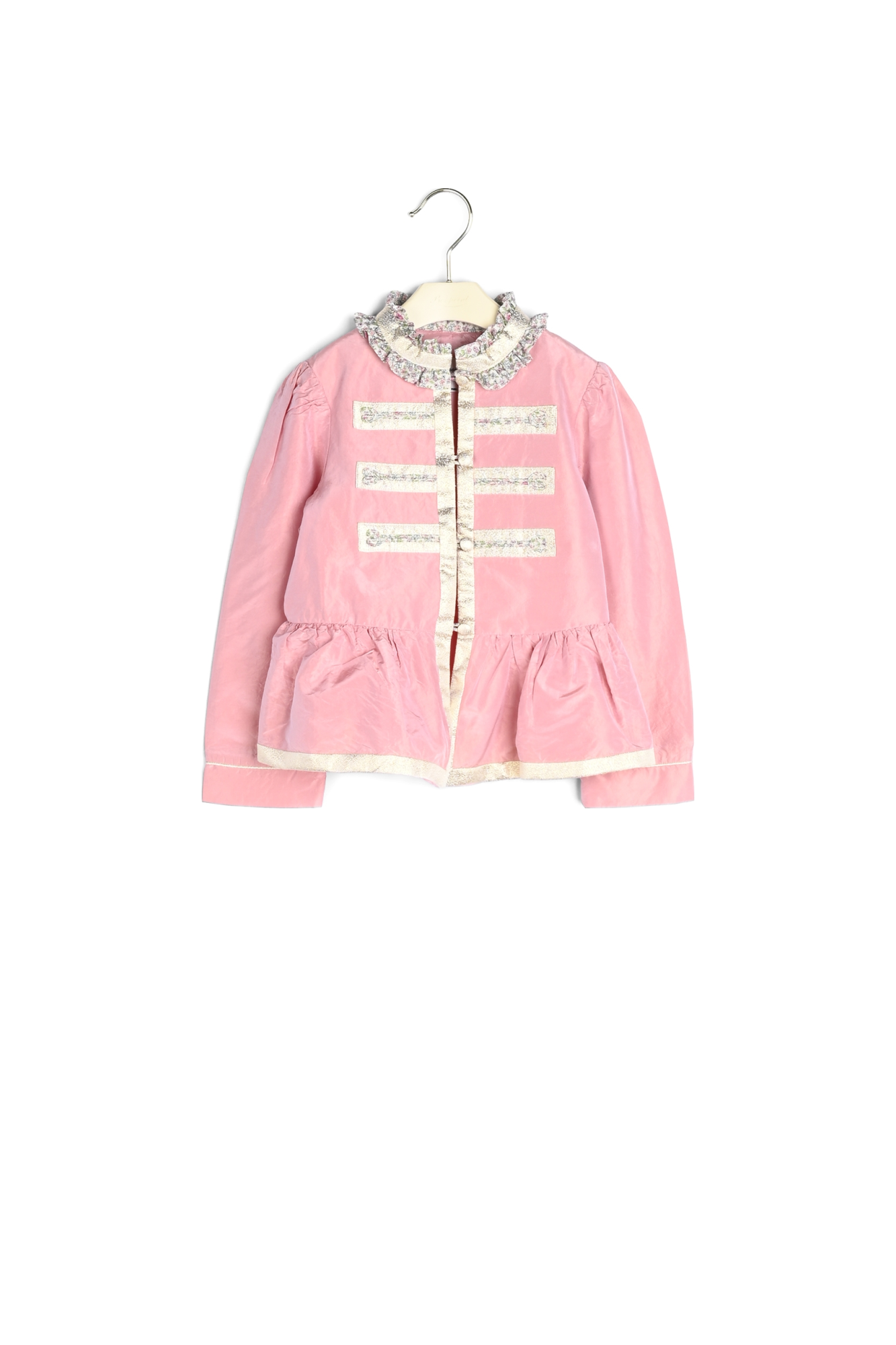 Veste en taffetas de soie et tissu Liberty Bonpoint Vintage seconde main photo 2