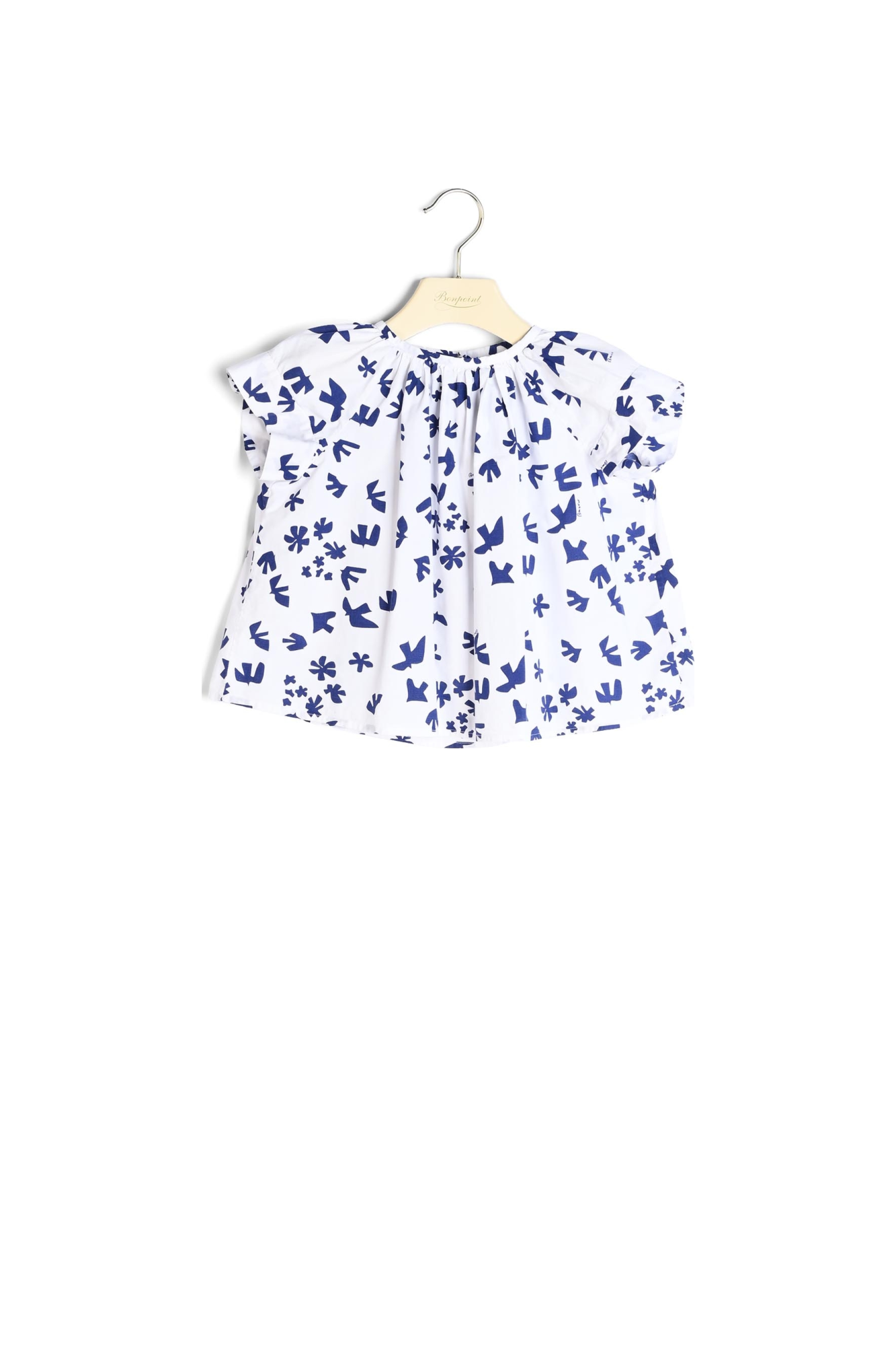 Blouse en popeline imprimée Bonpoint Vintage seconde main photo 1