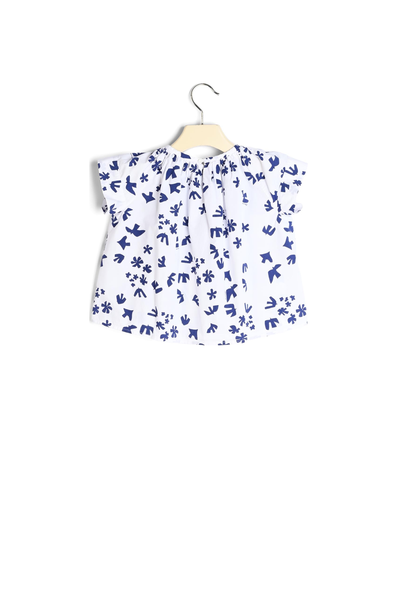 Blouse en popeline imprimée Bonpoint Vintage seconde main photo 2