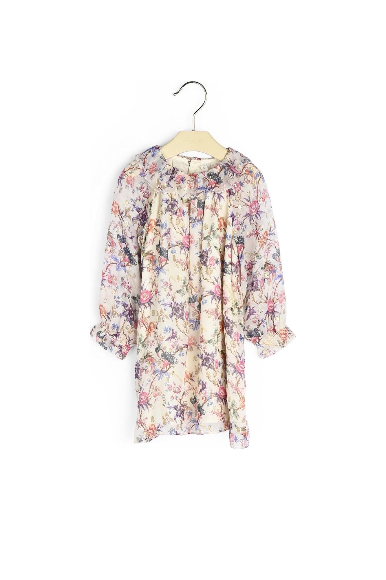 Robe en soie imprimée Bonpoint Vintage seconde main photo 1