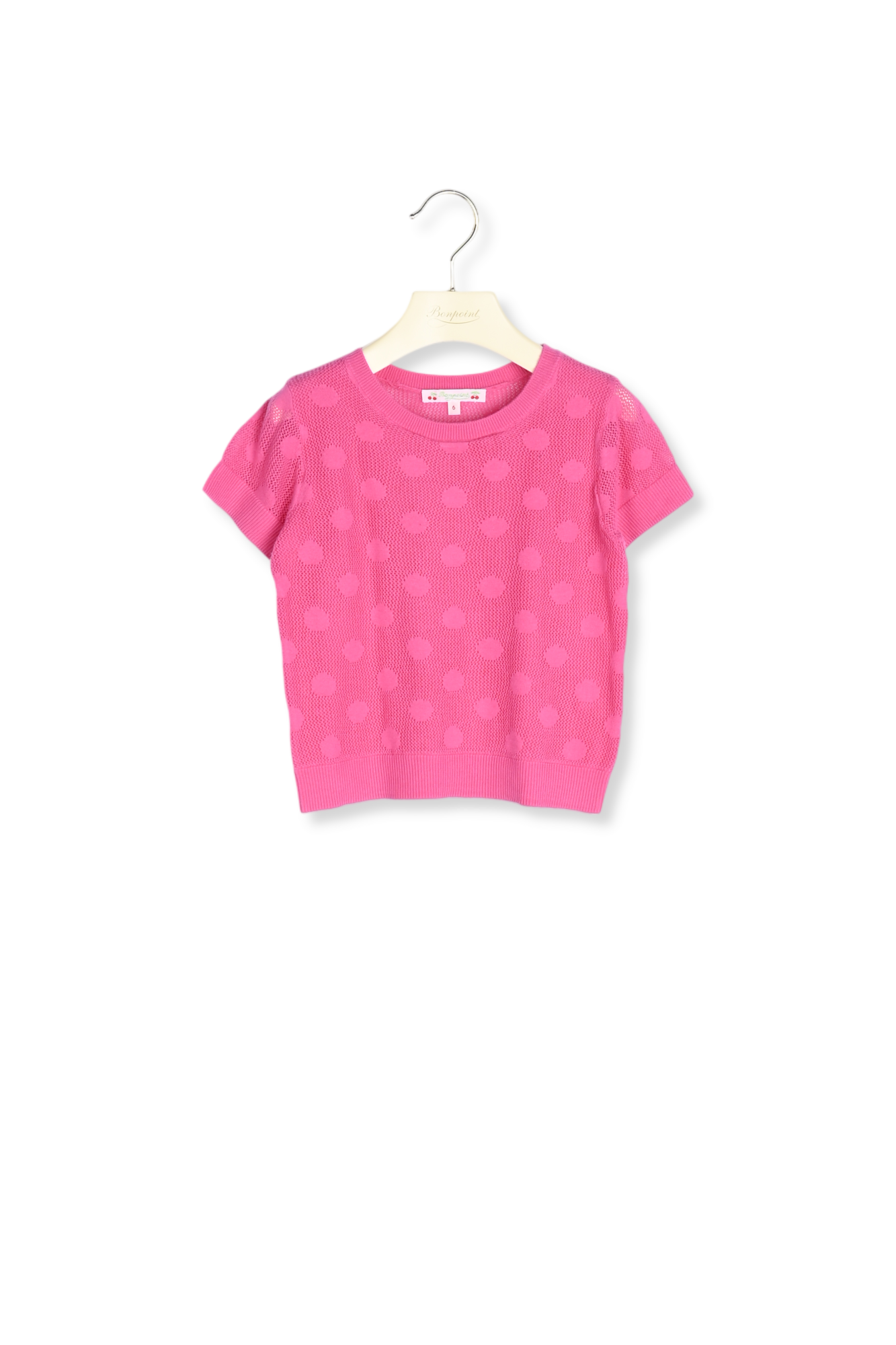 Pullover coton ajouré Bonpoint Vintage seconde main photo 2