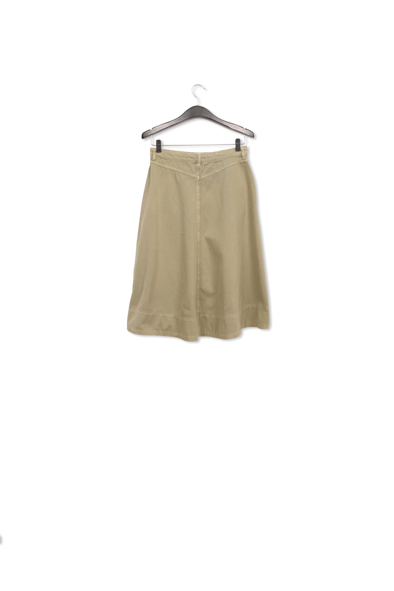 Kakigroene midirok met plooien RE—SSENTIEL tweedehands photo 2