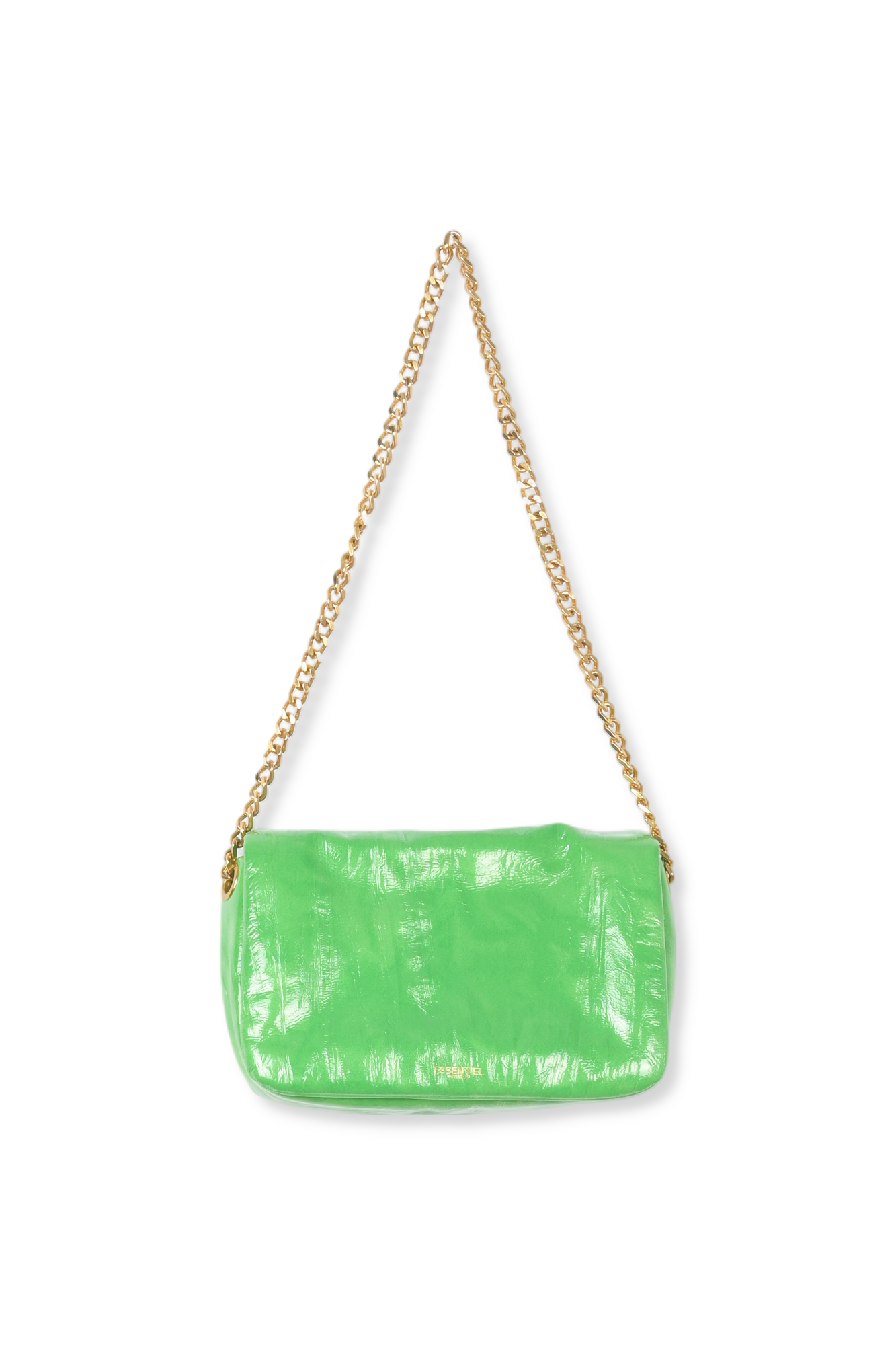 Glossy green shoulder bag RE—SSENTIEL second-hand photo 4