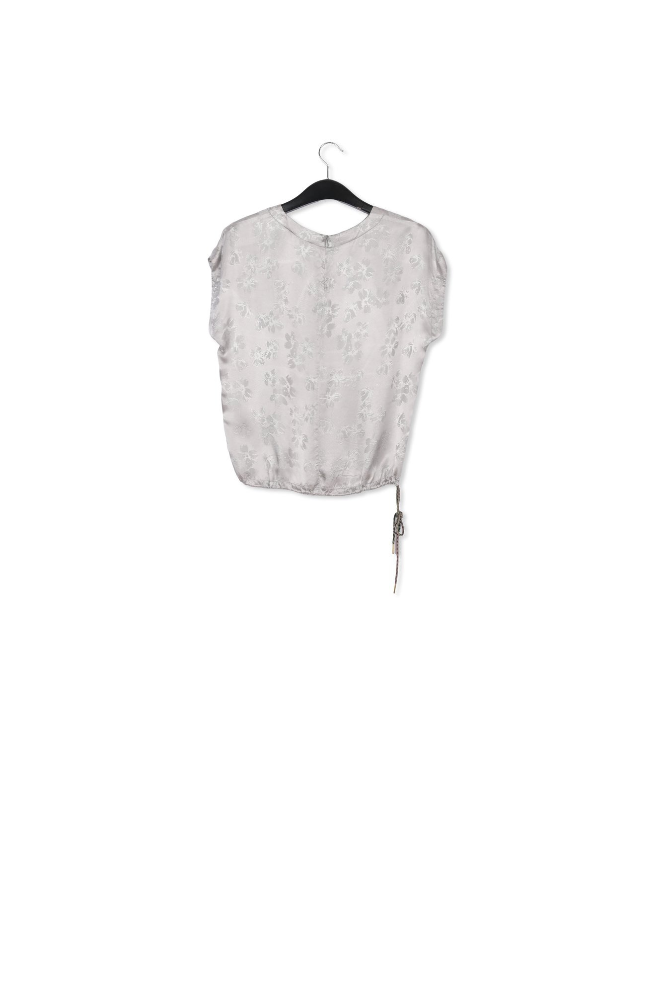 Top gris en jacquard fleuri RE—SSENTIEL seconde main photo 2