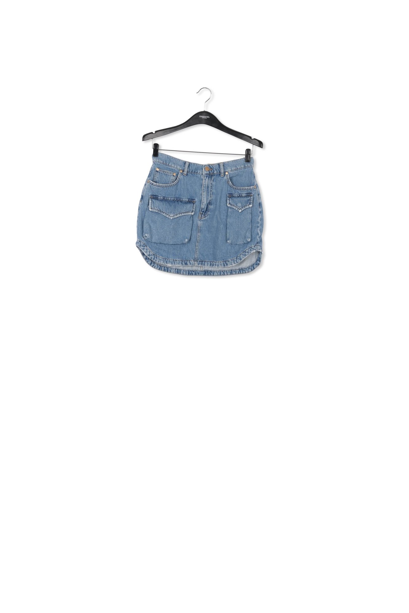 Blue denim mini skirt RE—SSENTIEL second-hand photo 1