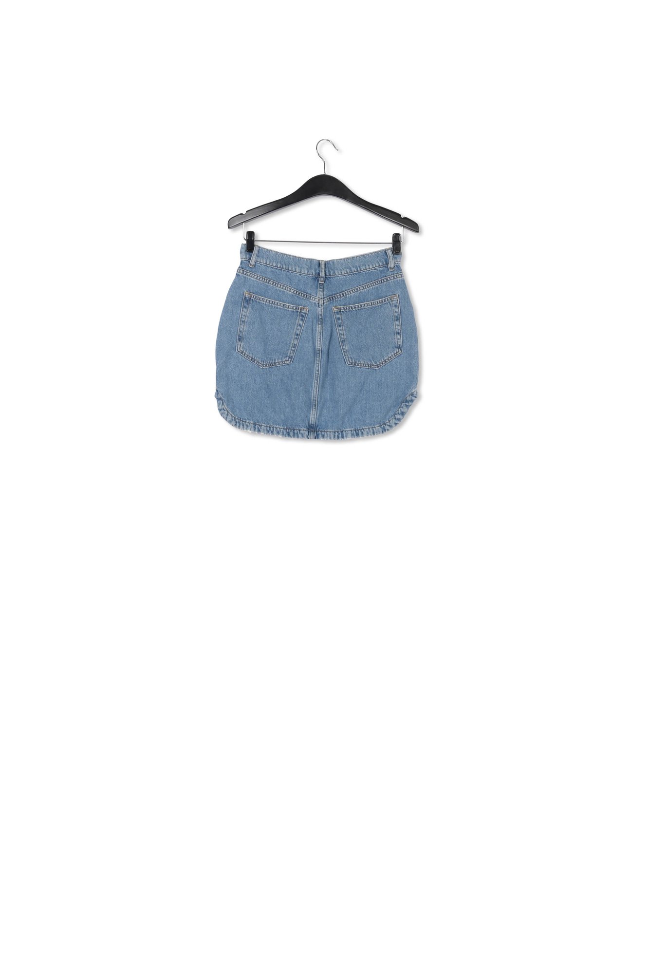 Blue denim mini skirt RE—SSENTIEL second-hand photo 2