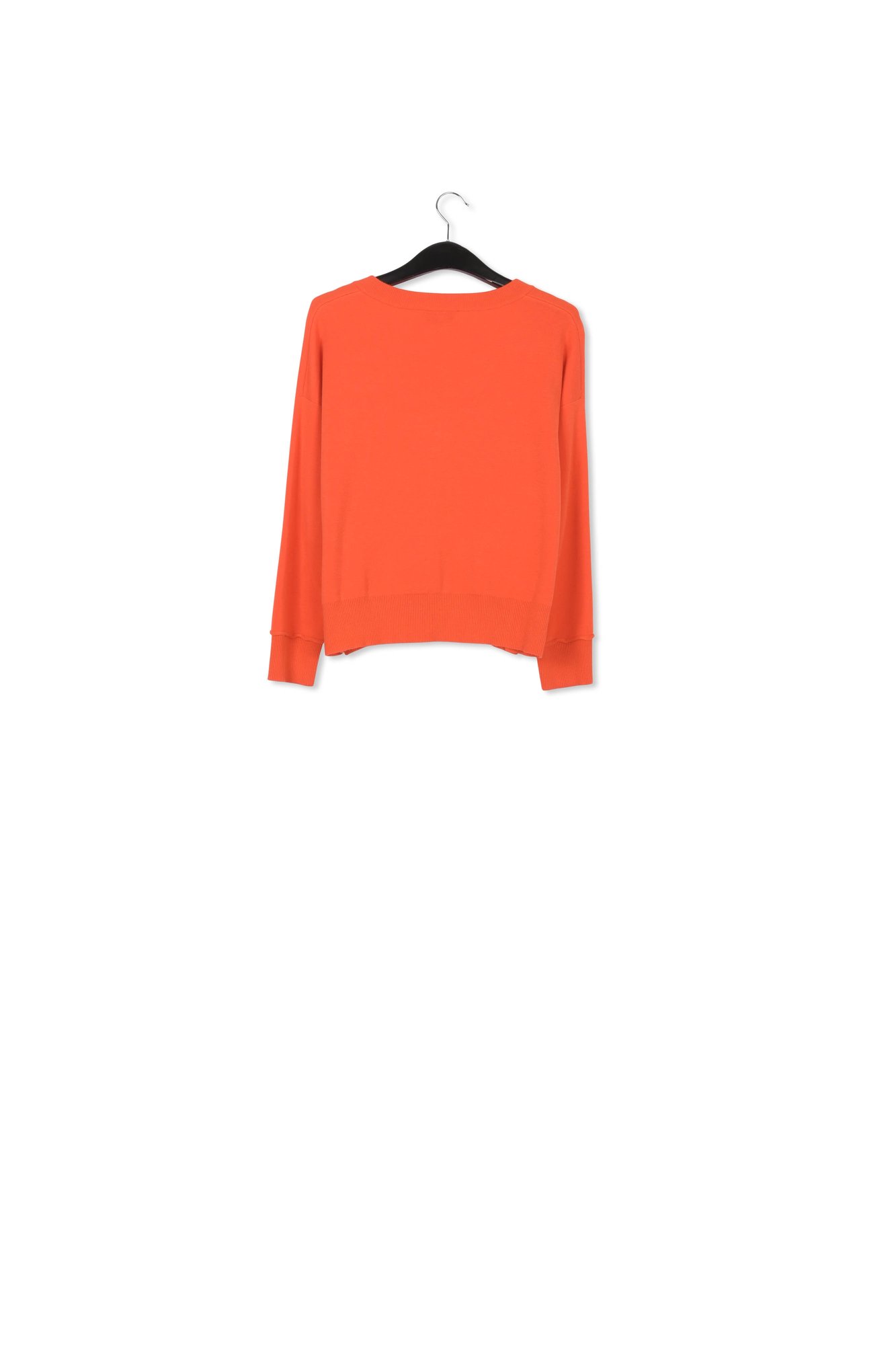 Oranje vierkante trui met V-hals RE—SSENTIEL tweedehands photo 2