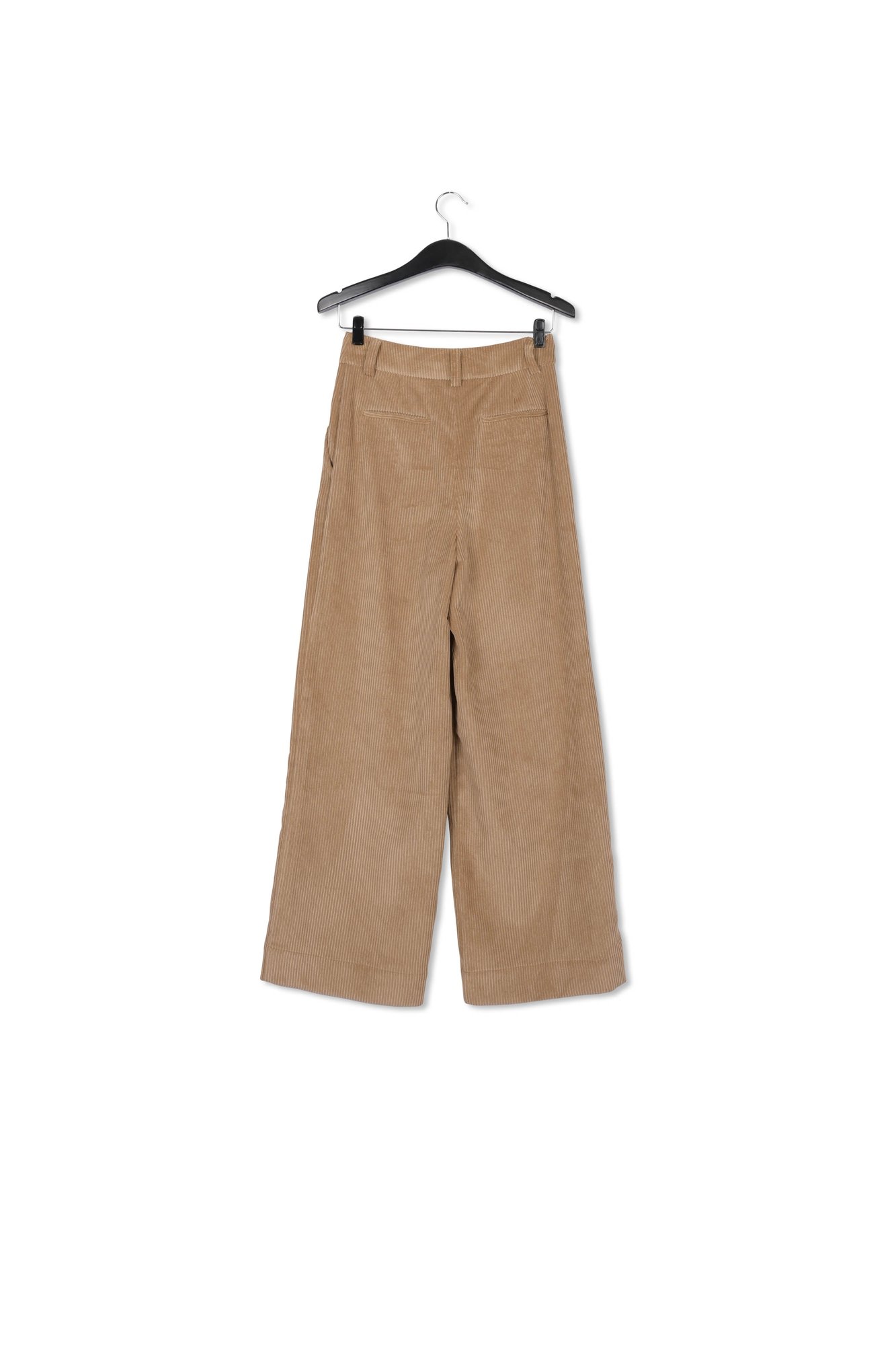 Pantalon large en velours côtelé camel RE—SSENTIEL seconde main photo 2