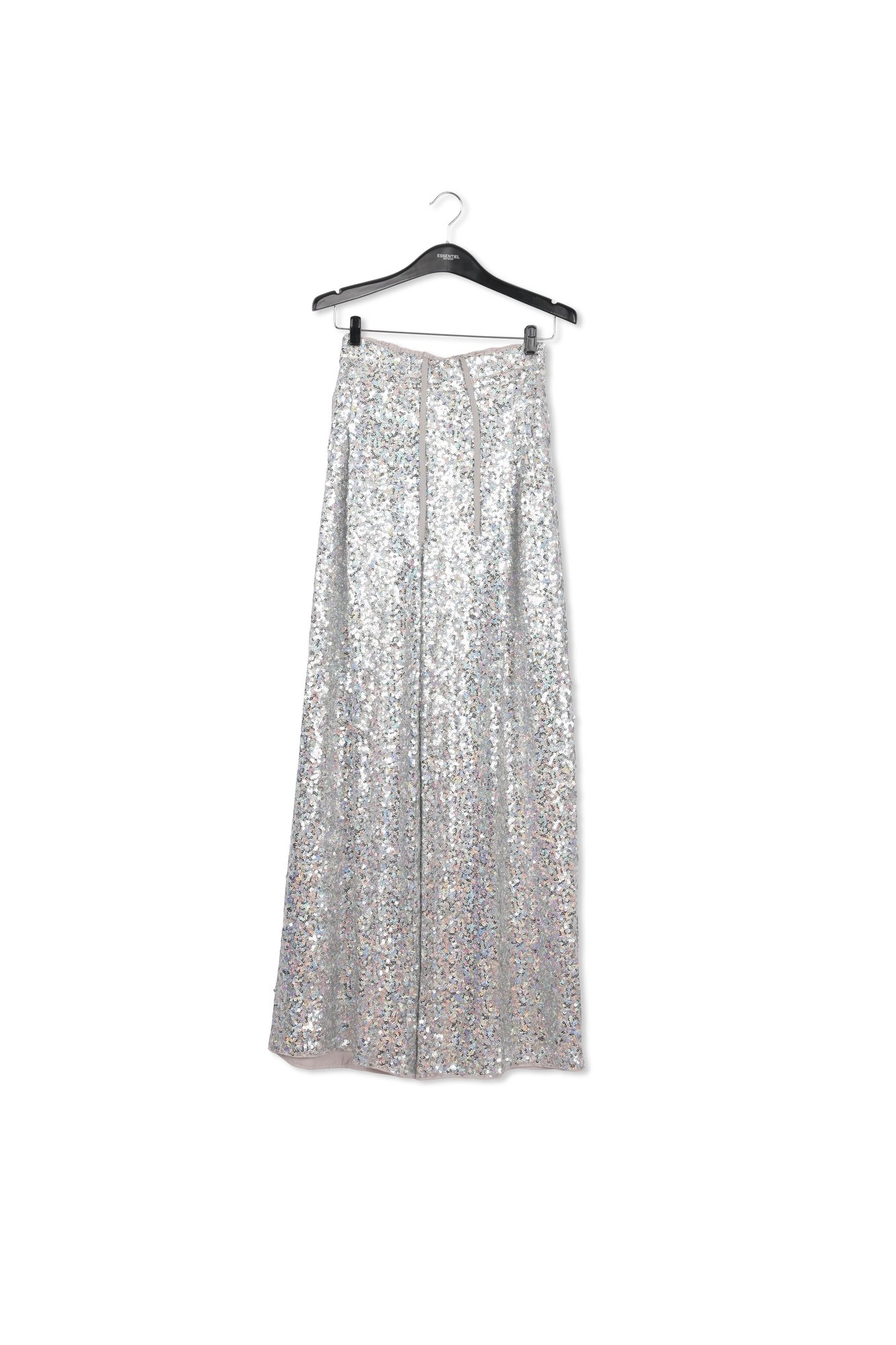 Pantalon large à  paillettes argentées RE—SSENTIEL seconde main photo 1