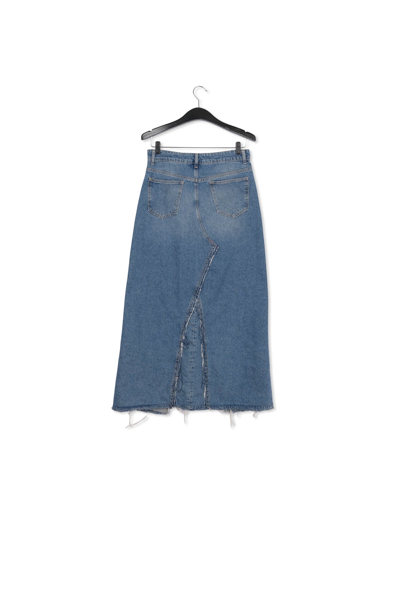 Blauwe maxi-jeansrok RE—SSENTIEL tweedehands photo 2