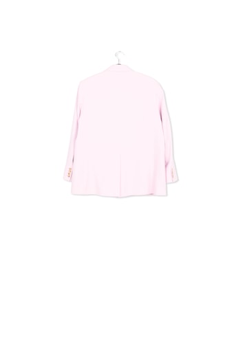 Blazer oversize en coton lilas RE—SSENTIEL seconde main photo 2