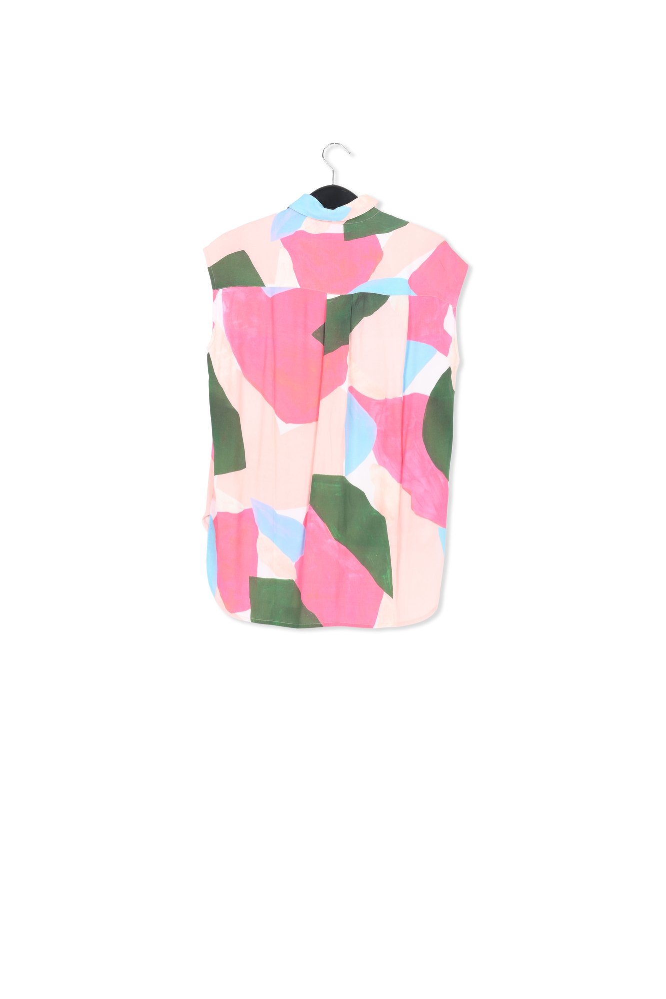 Multicolor sleeveless shirt with graphic print RE—SSENTIEL second-hand photo 2
