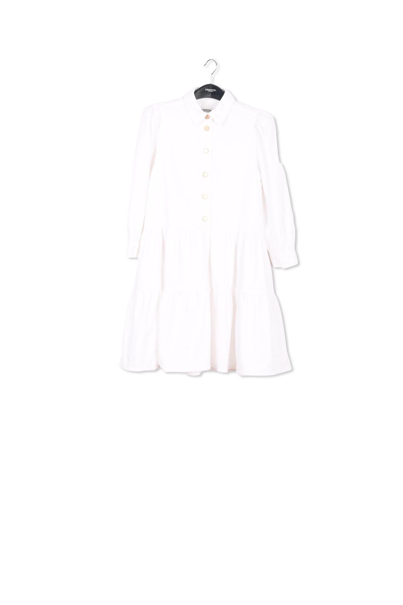 Product photo White denim A-line mini dress number 0