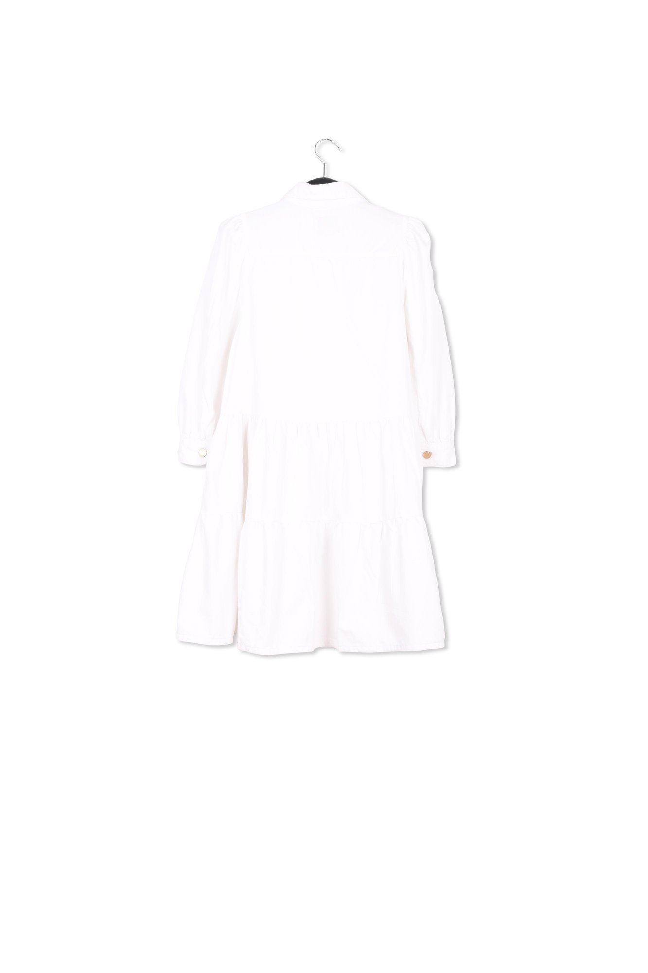 Product photo White denim A-line mini dress number 1