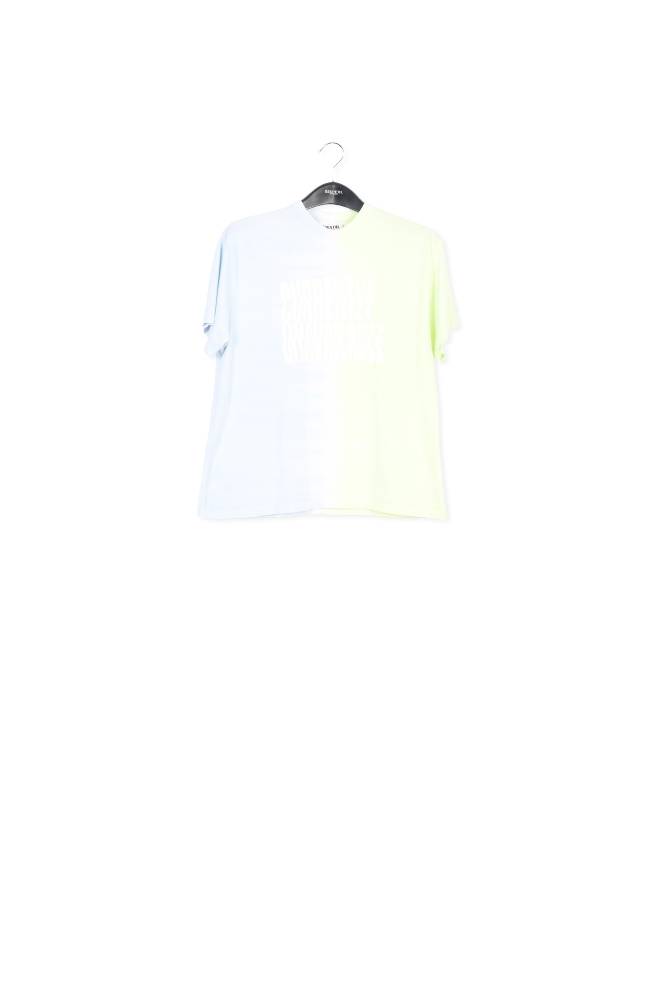 T-shirt tie-dye bleu et vert clairs RE—SSENTIEL seconde main photo 1