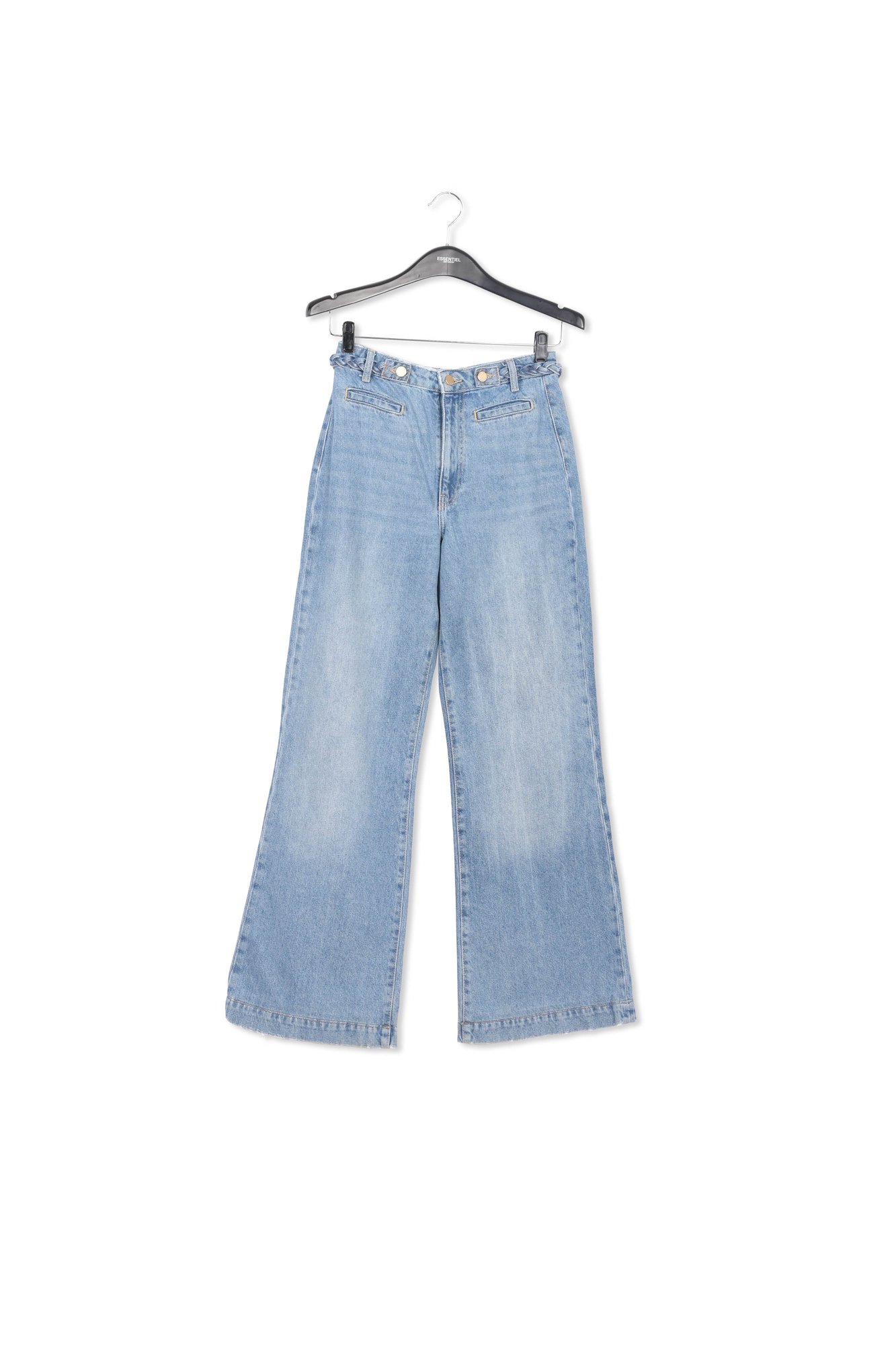 Rechte blauwe jeans met kick flare RE—SSENTIEL tweedehands photo 1