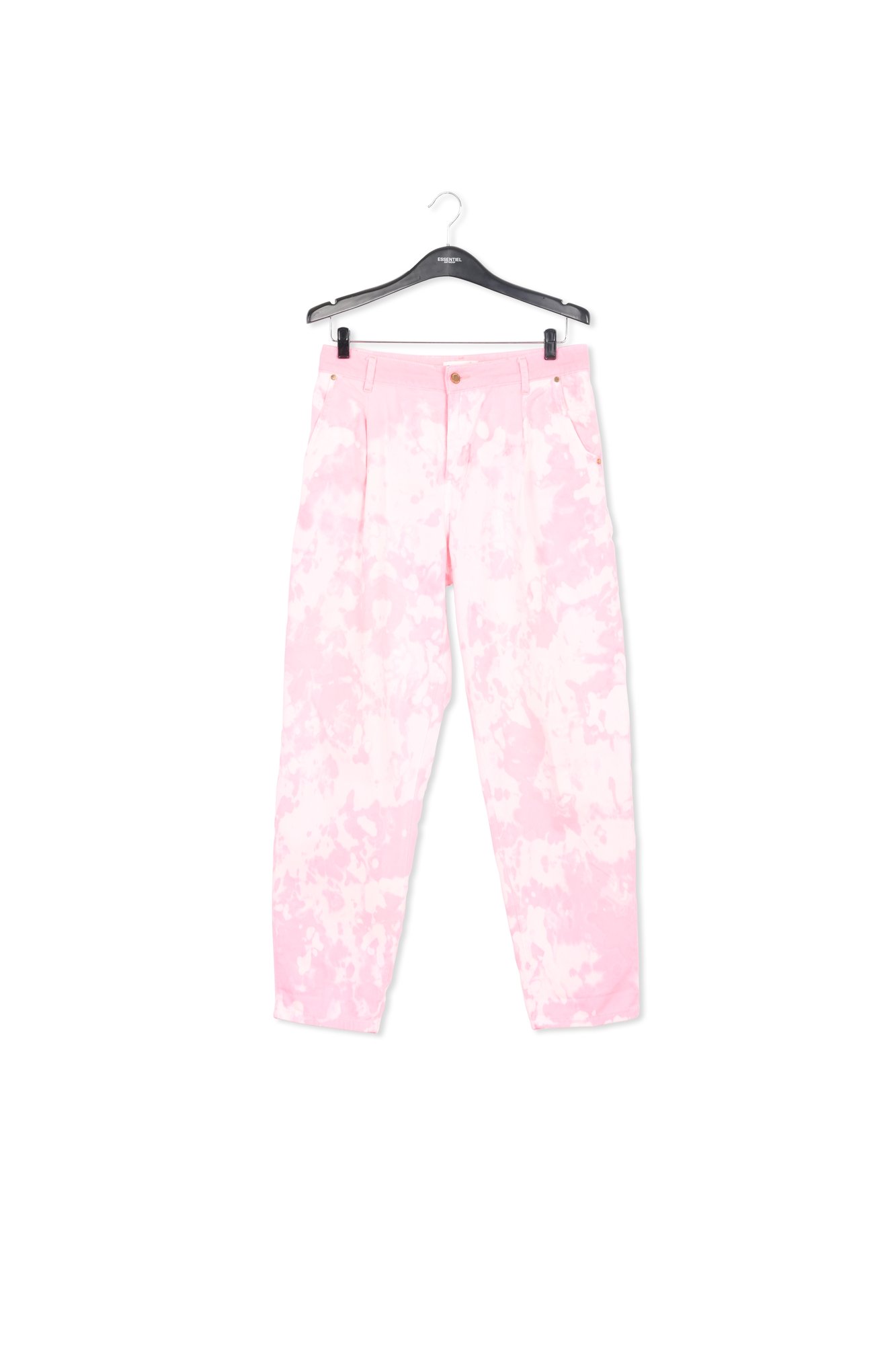 Pink and off-white tie-dyed jeans RE—SSENTIEL second-hand photo 1