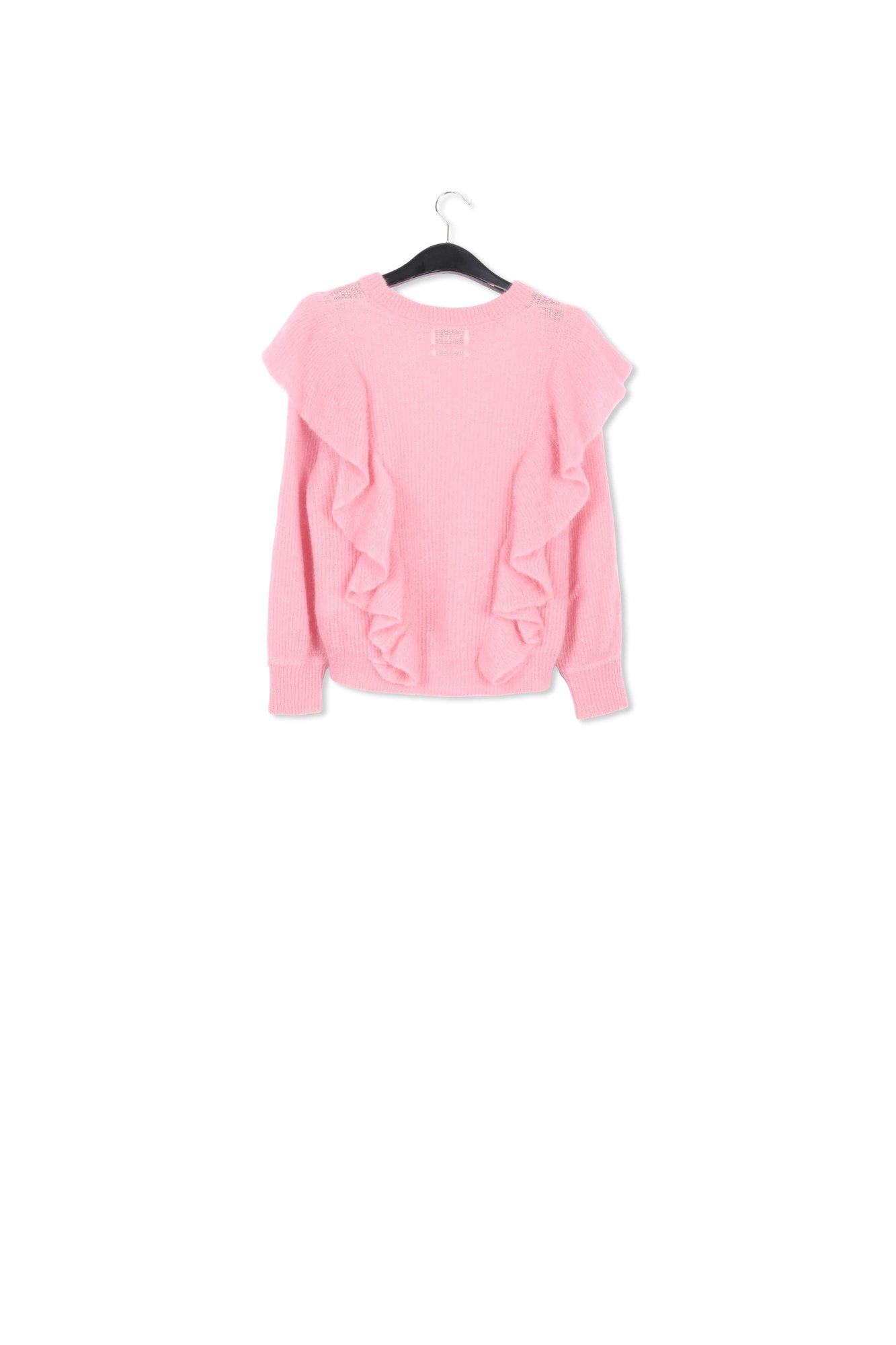 Pull rose en mohair et laine avec ruches RE—SSENTIEL seconde main photo 1