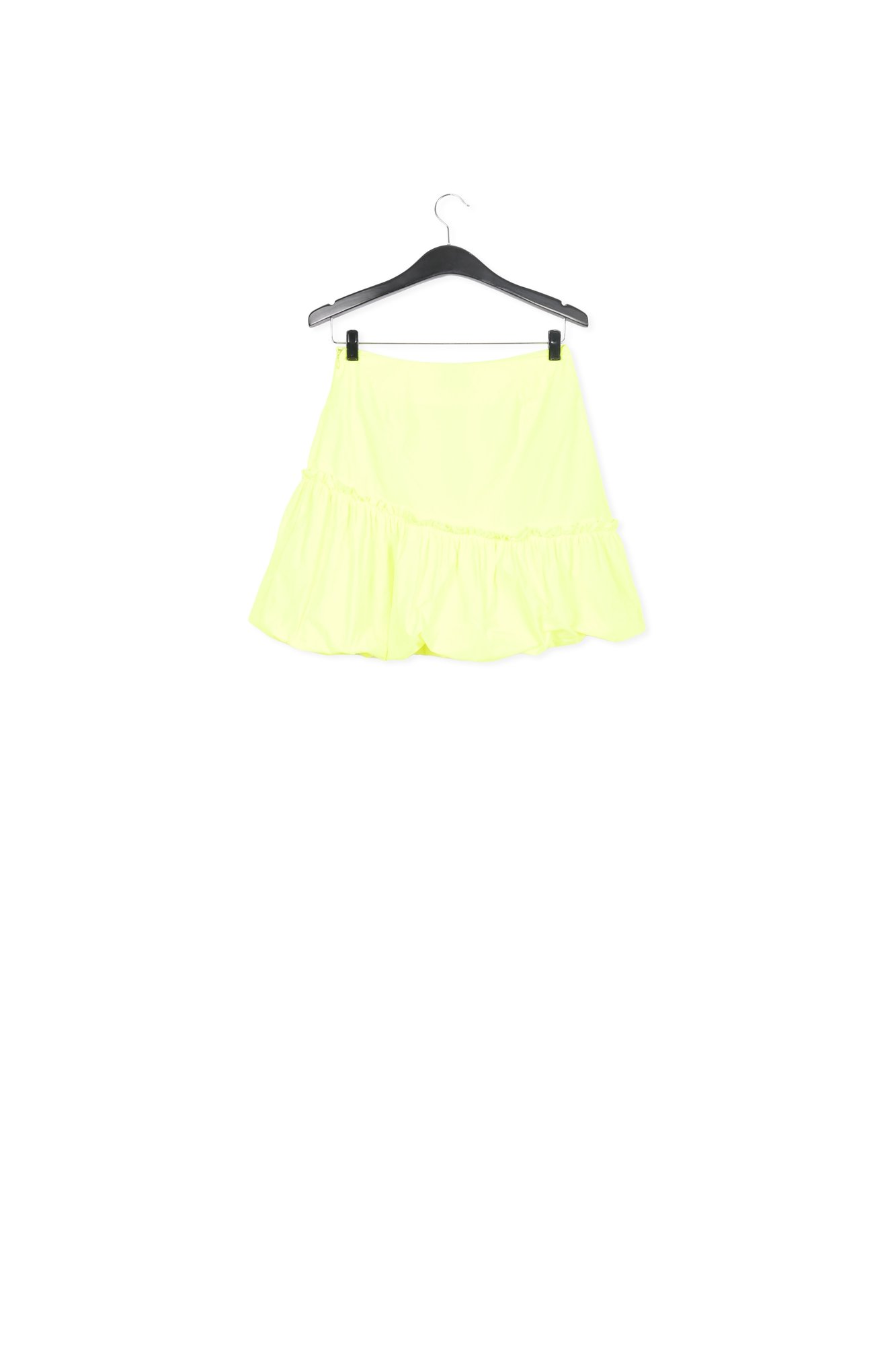 Jupe mini jaune à ruches RE—SSENTIEL seconde main photo 2