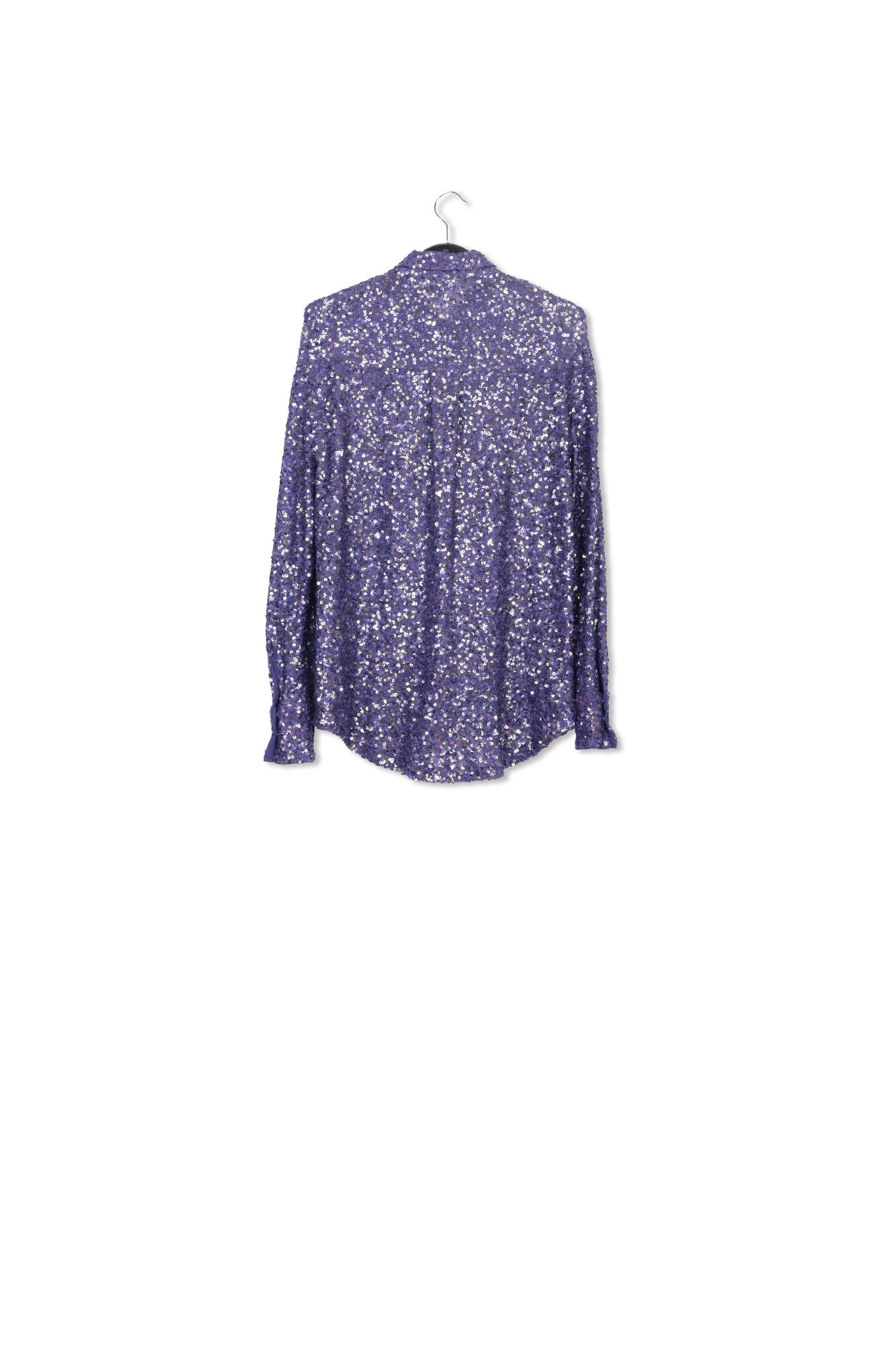 Indigo sequin-embellished shirt RE—SSENTIEL second-hand photo 2