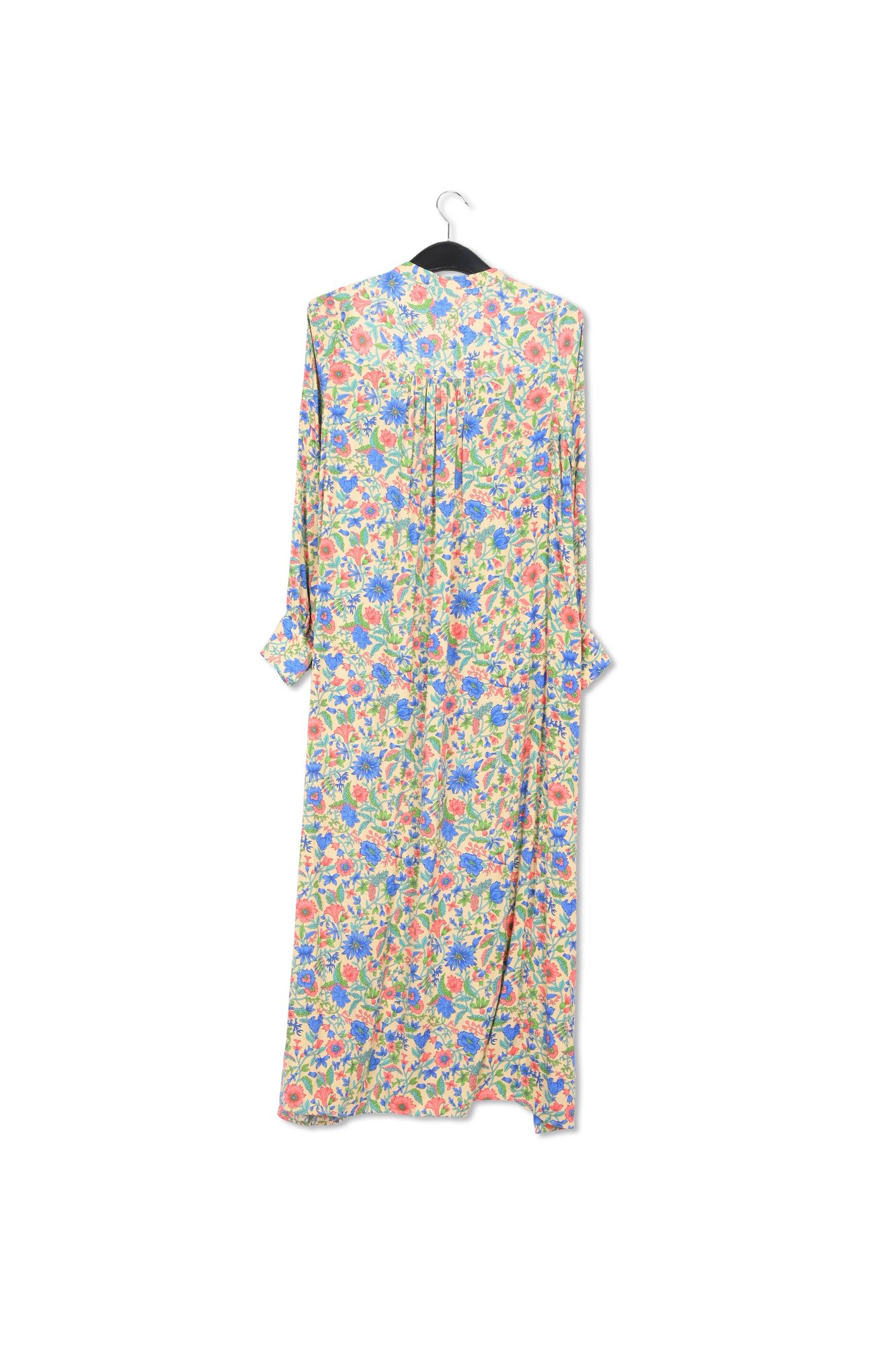 Cream floral-print shirt dress RE—SSENTIEL second-hand photo 2