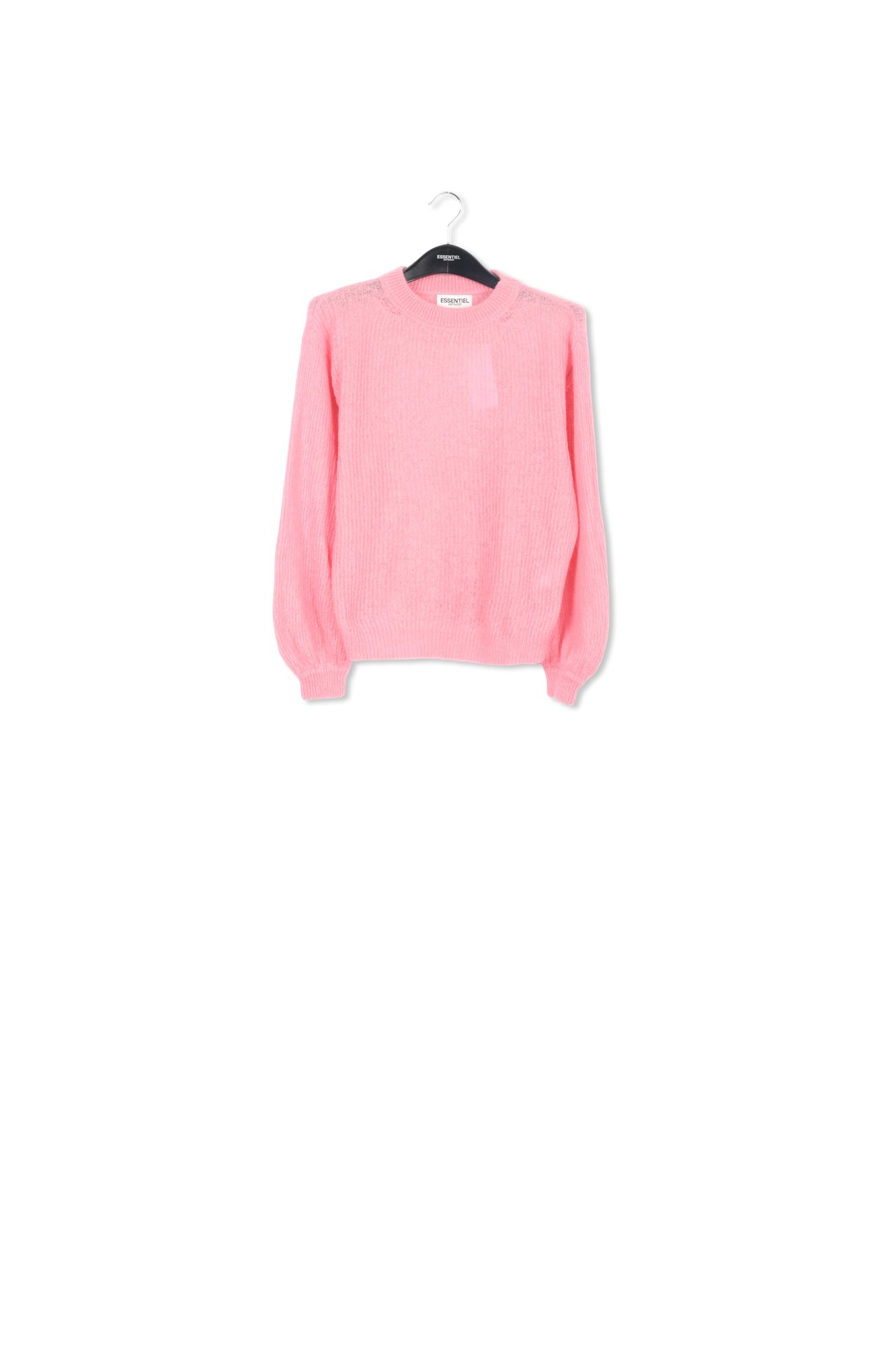 Roze gebreide trui met volumineuze mouwen RE—SSENTIEL tweedehands photo 1