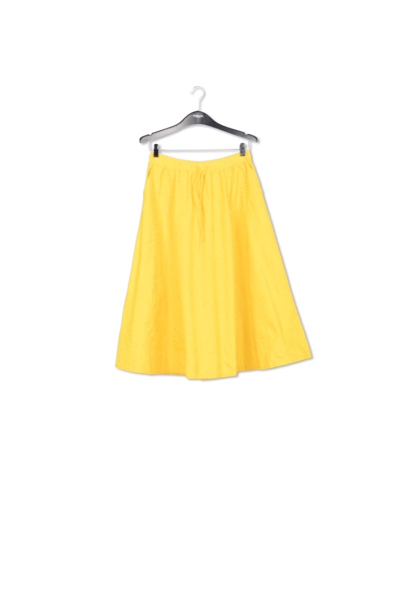 Jupe trapèze en jacquard jaune RE—SSENTIEL seconde main photo 1
