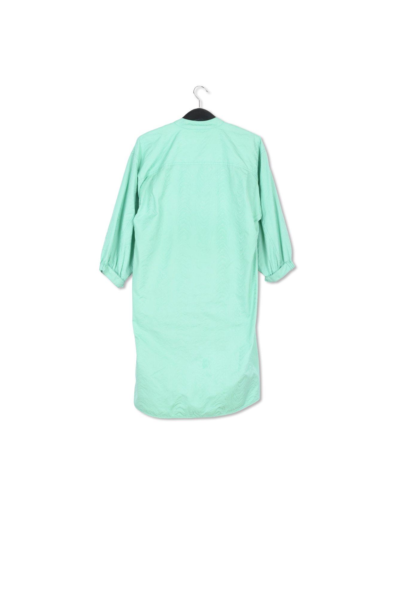 Turquoise hemdjurk in jacquard RE—SSENTIEL tweedehands photo 2