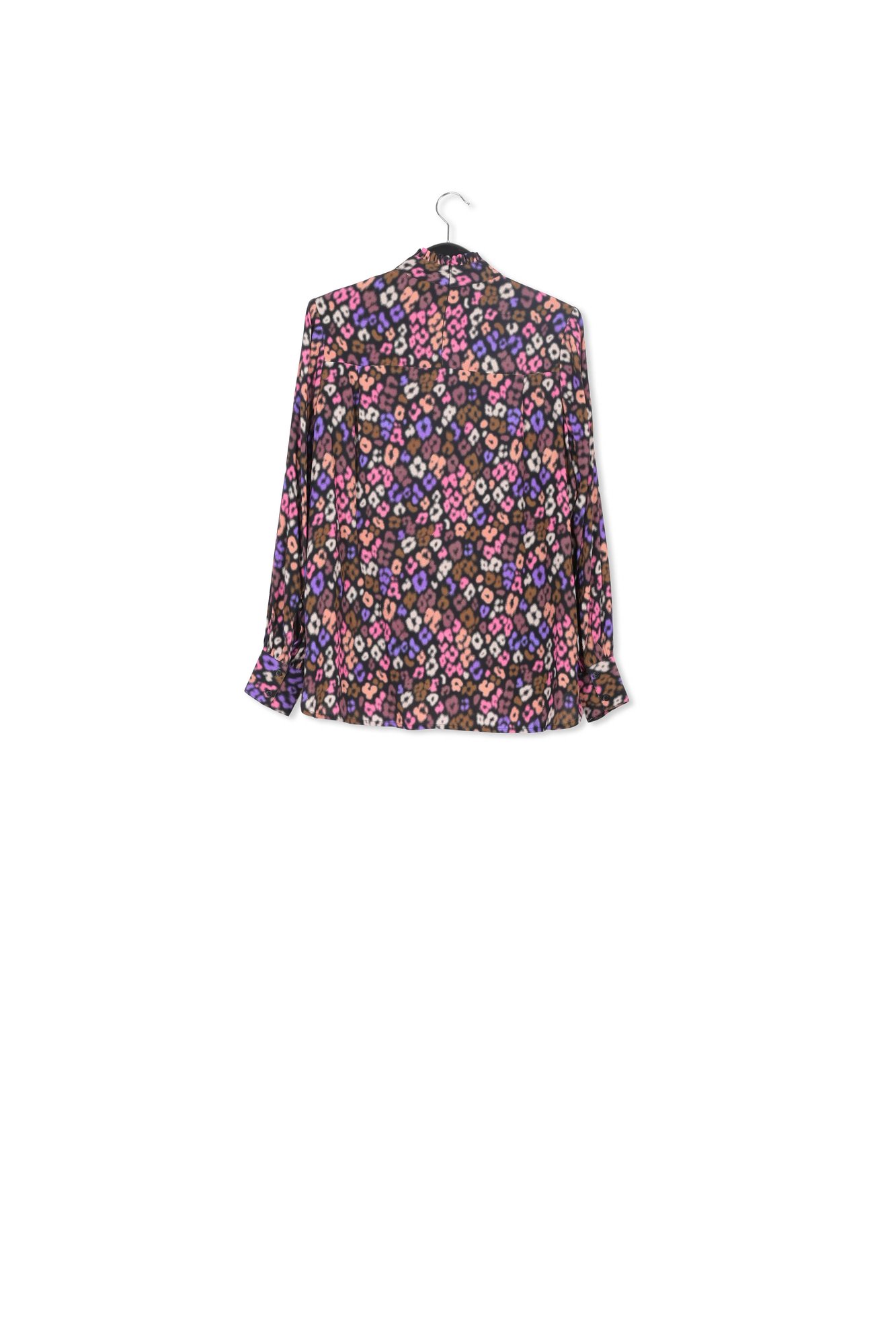 Multicolor high-neck top with leopard print RE—SSENTIEL second-hand photo 2