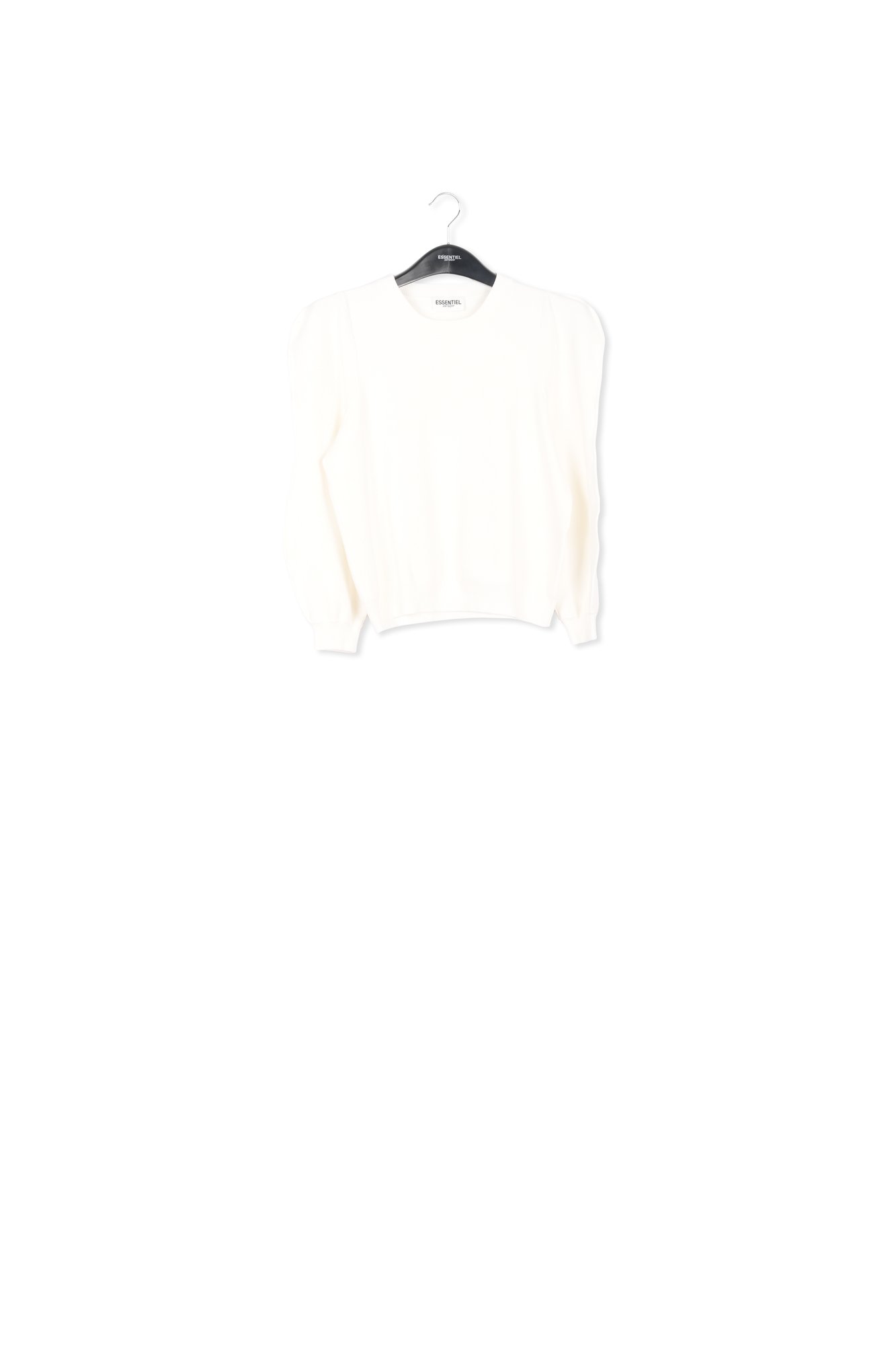 Pull blanc à manches bouffantes RE—SSENTIEL seconde main photo 1