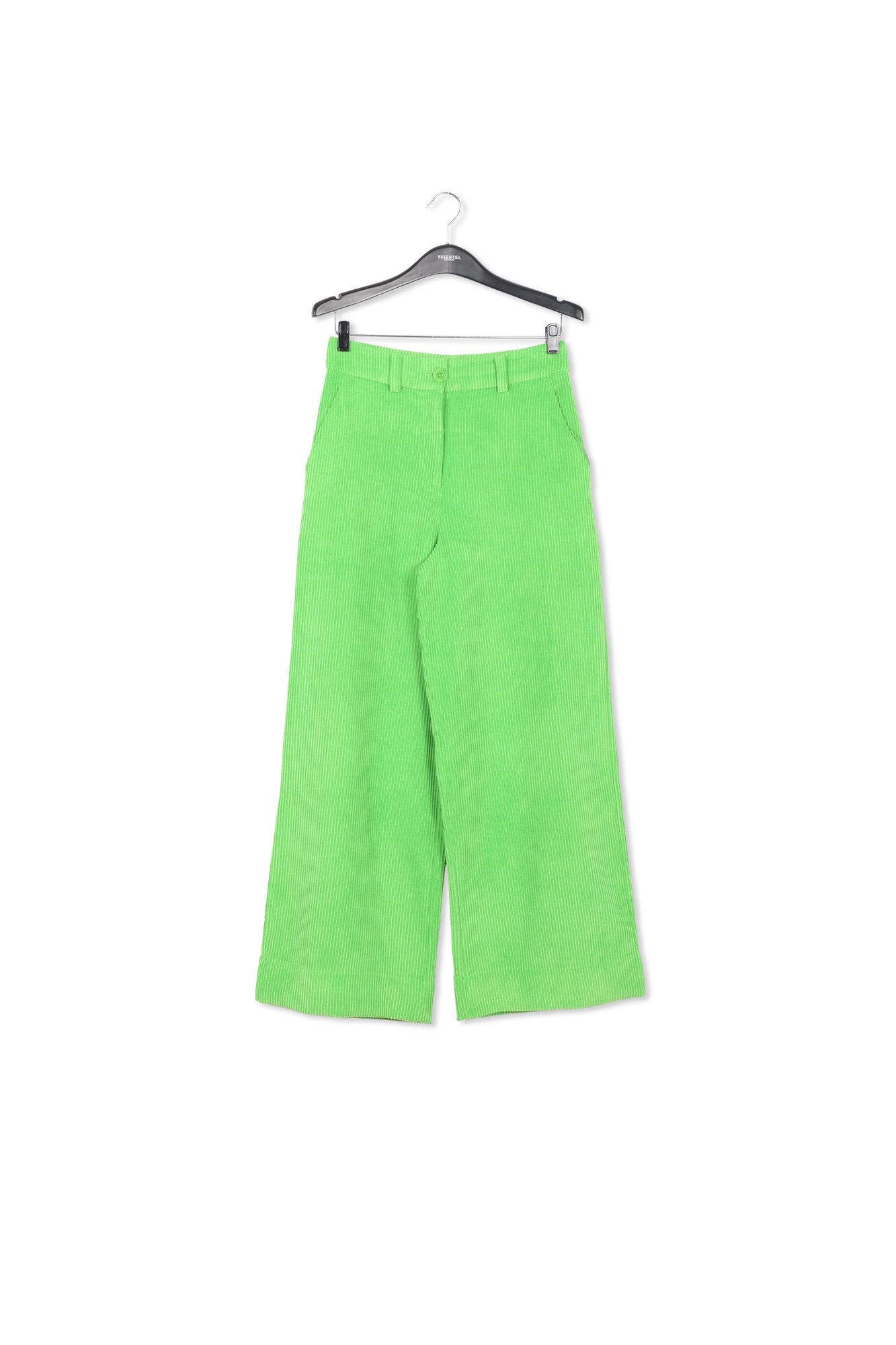 Pantalon large en velours côtelé vert RE—SSENTIEL seconde main photo 1