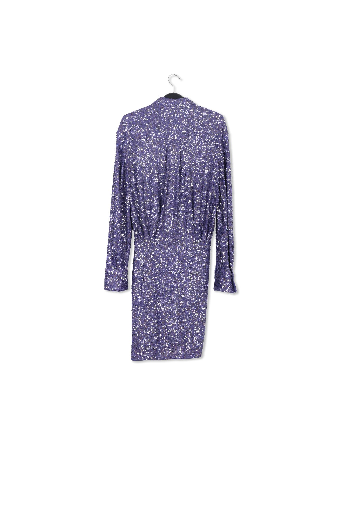 Mini-robe portefeuille indigo à paillettes RE—SSENTIEL seconde main photo 2