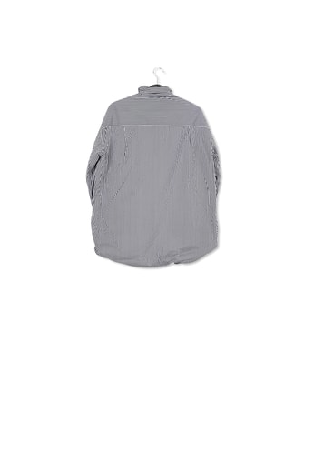 Chemise réversible à  rayures bleu marine et blanches RE—SSENTIEL seconde main photo 2