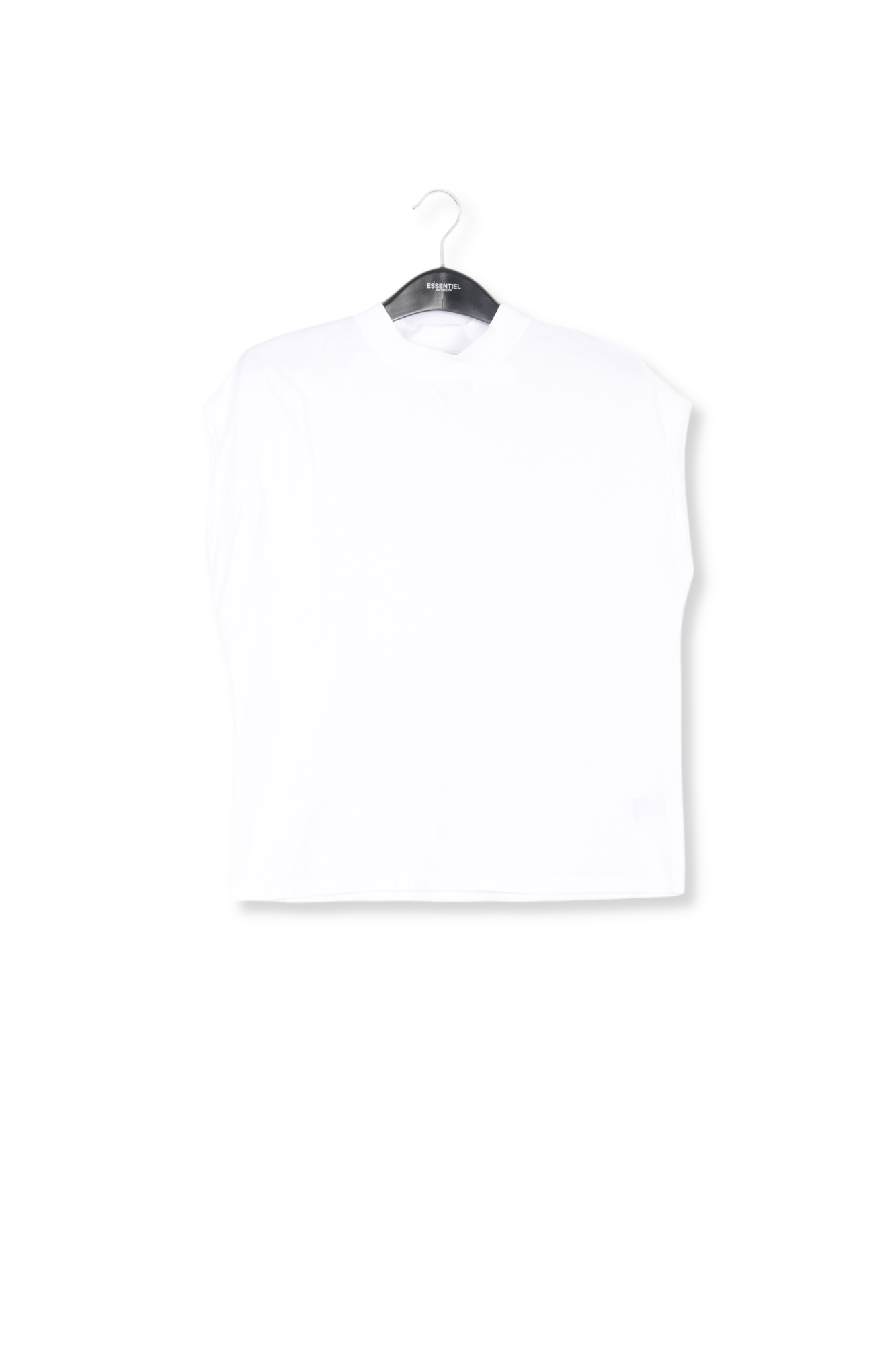Off-white cap-sleeve organic cotton t-shirt RE—SSENTIEL second-hand photo 1