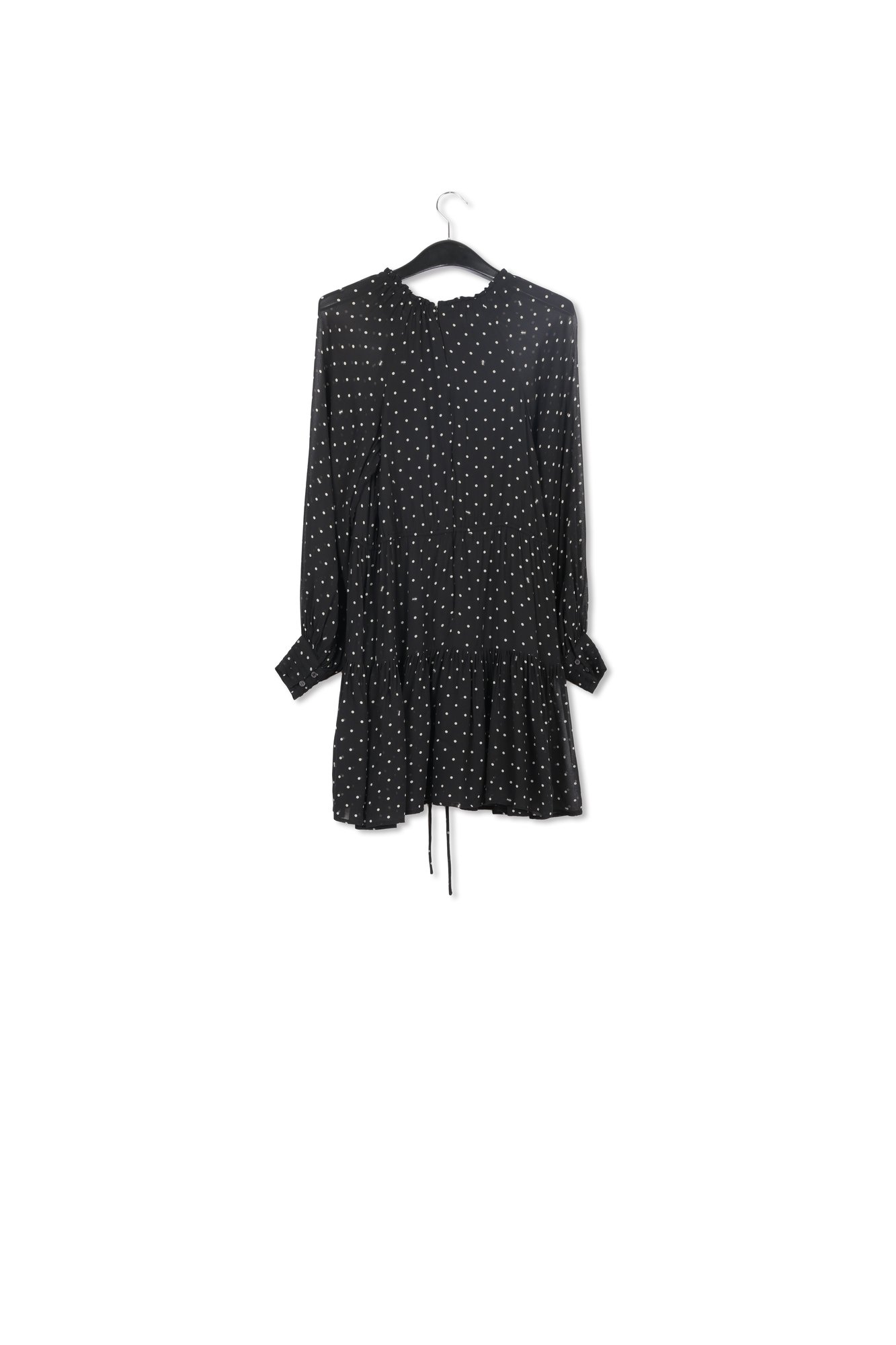 Mini robe noire à imprimé fleuri RE—SSENTIEL seconde main photo 2