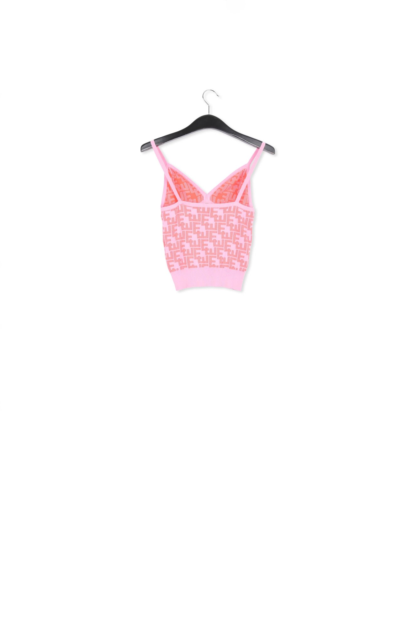 Pink and red jacquard-knitted top RE—SSENTIEL second-hand photo 2