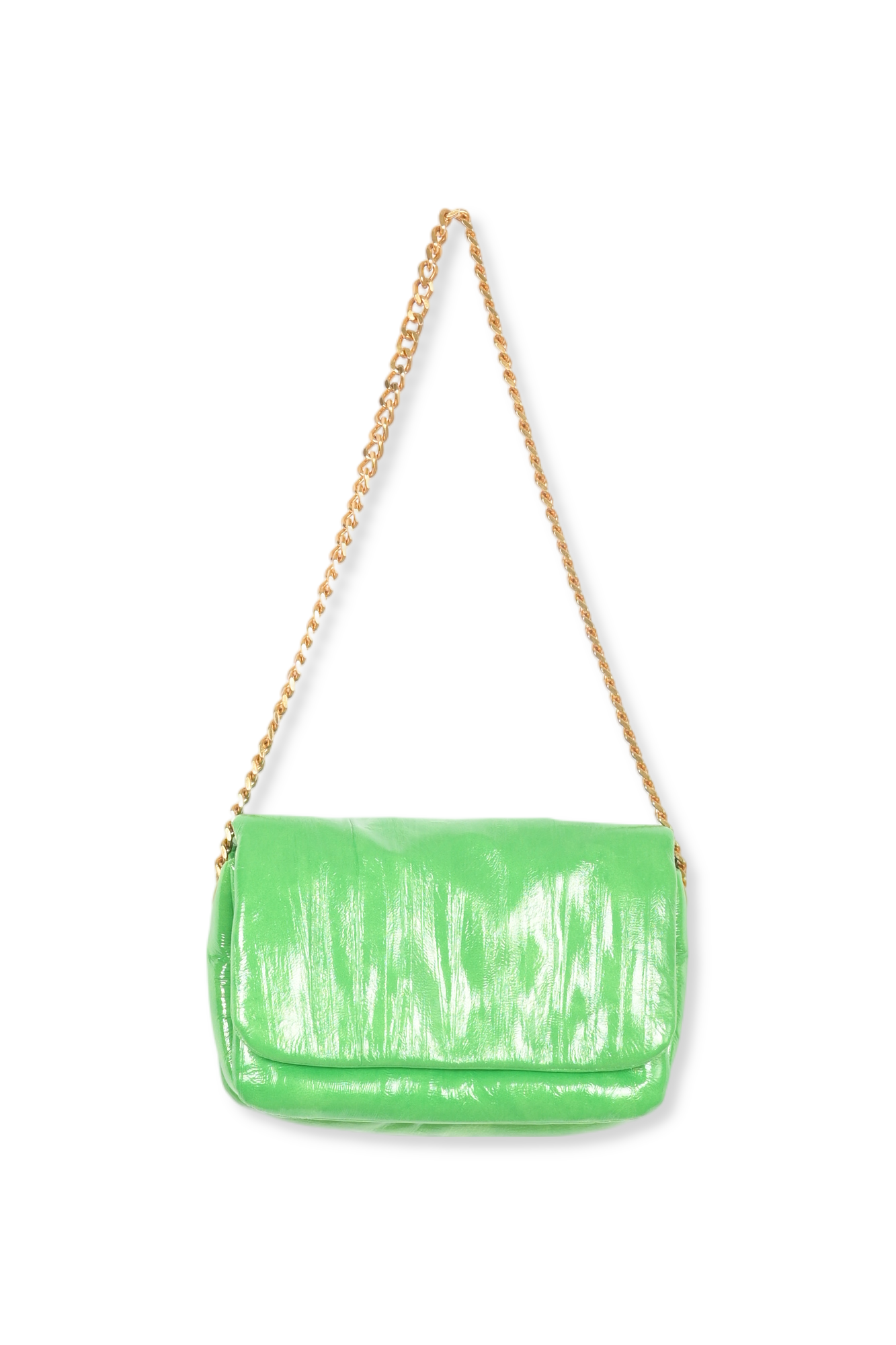 Glossy green shoulder bag RE—SSENTIEL second-hand photo 1