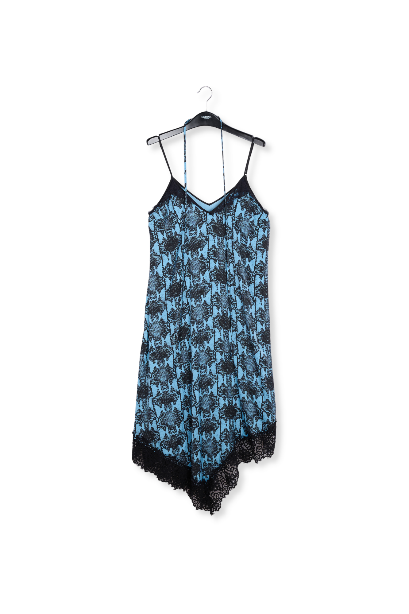 Robe nuisette bleue à imprimé serpent RE—SSENTIEL seconde main photo 1