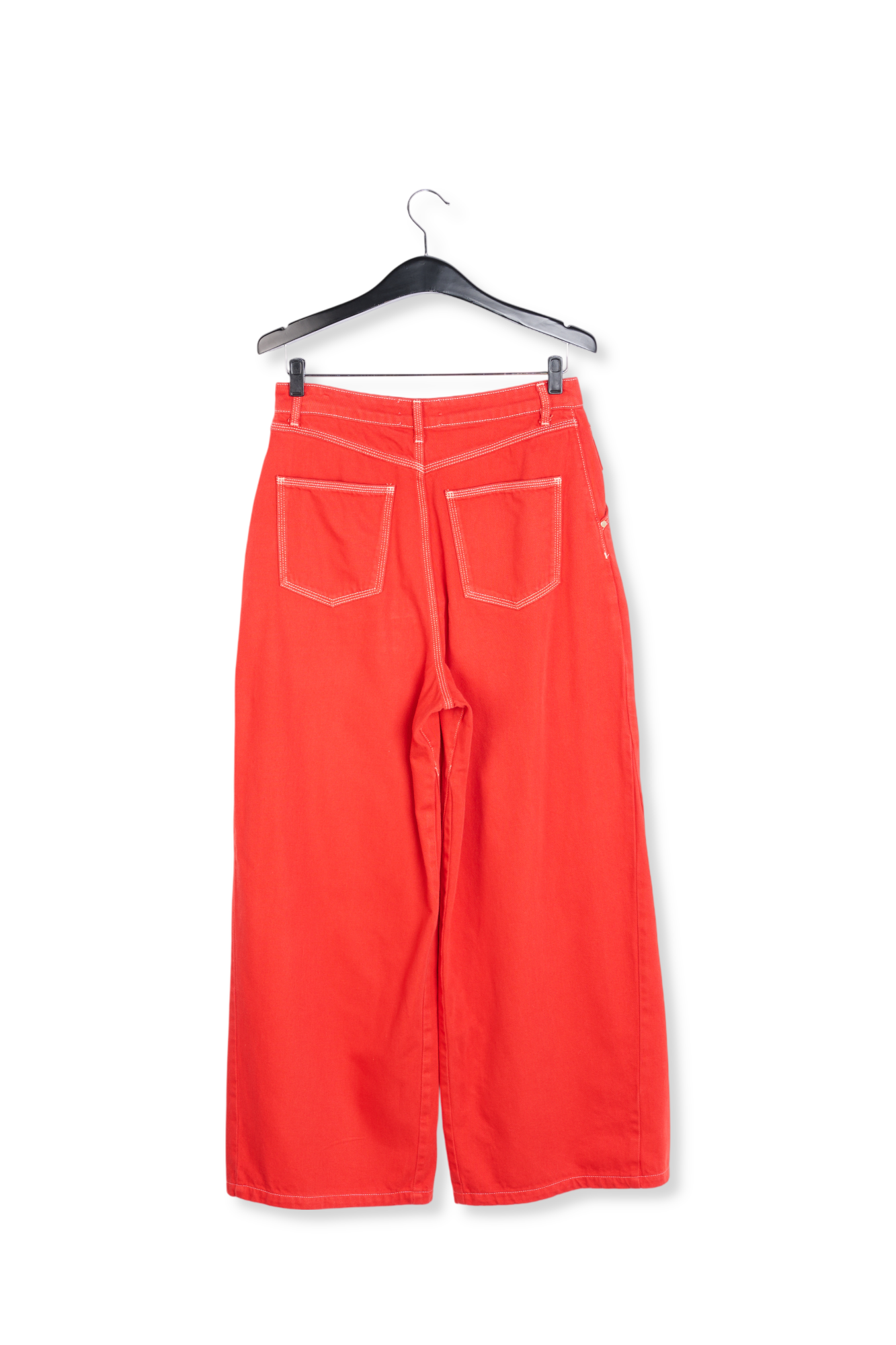 Rode jeans met wijde pijpen RE—SSENTIEL tweedehands photo 2