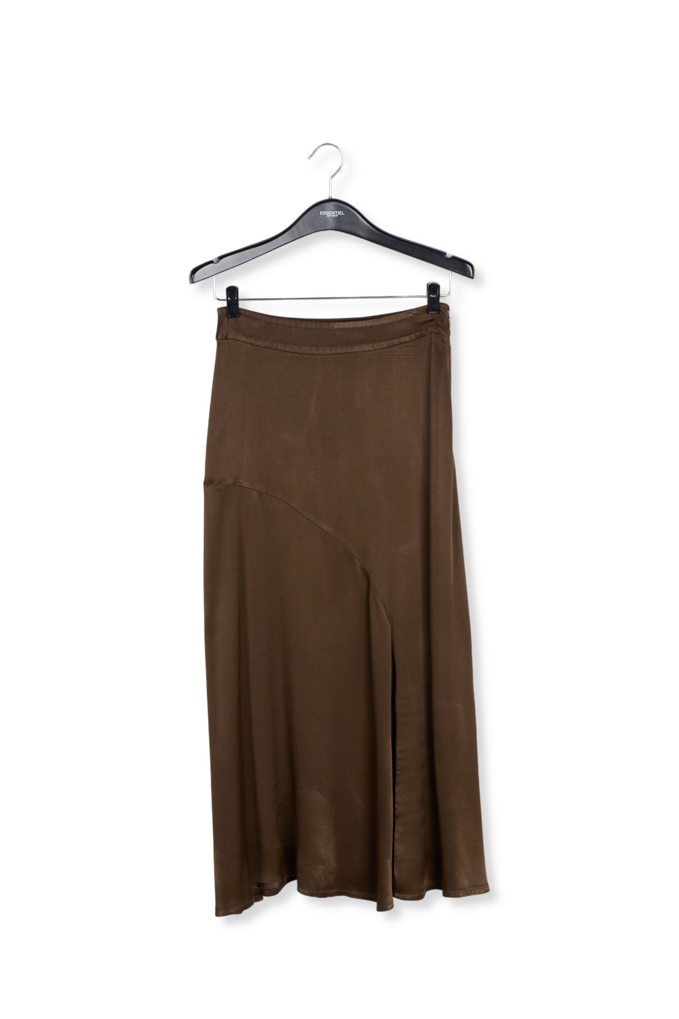 Jupe midi en biais marron RE—SSENTIEL seconde main photo 1