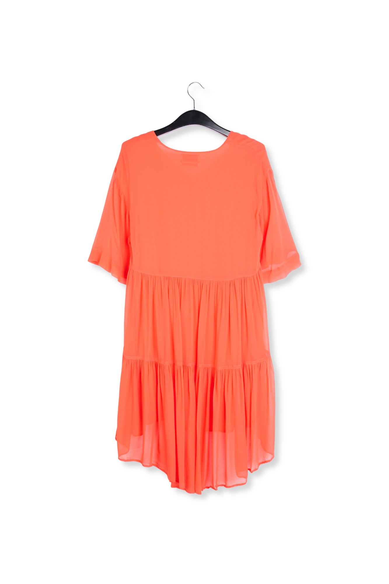 Orange tiered mini dress RE—SSENTIEL second-hand photo 2