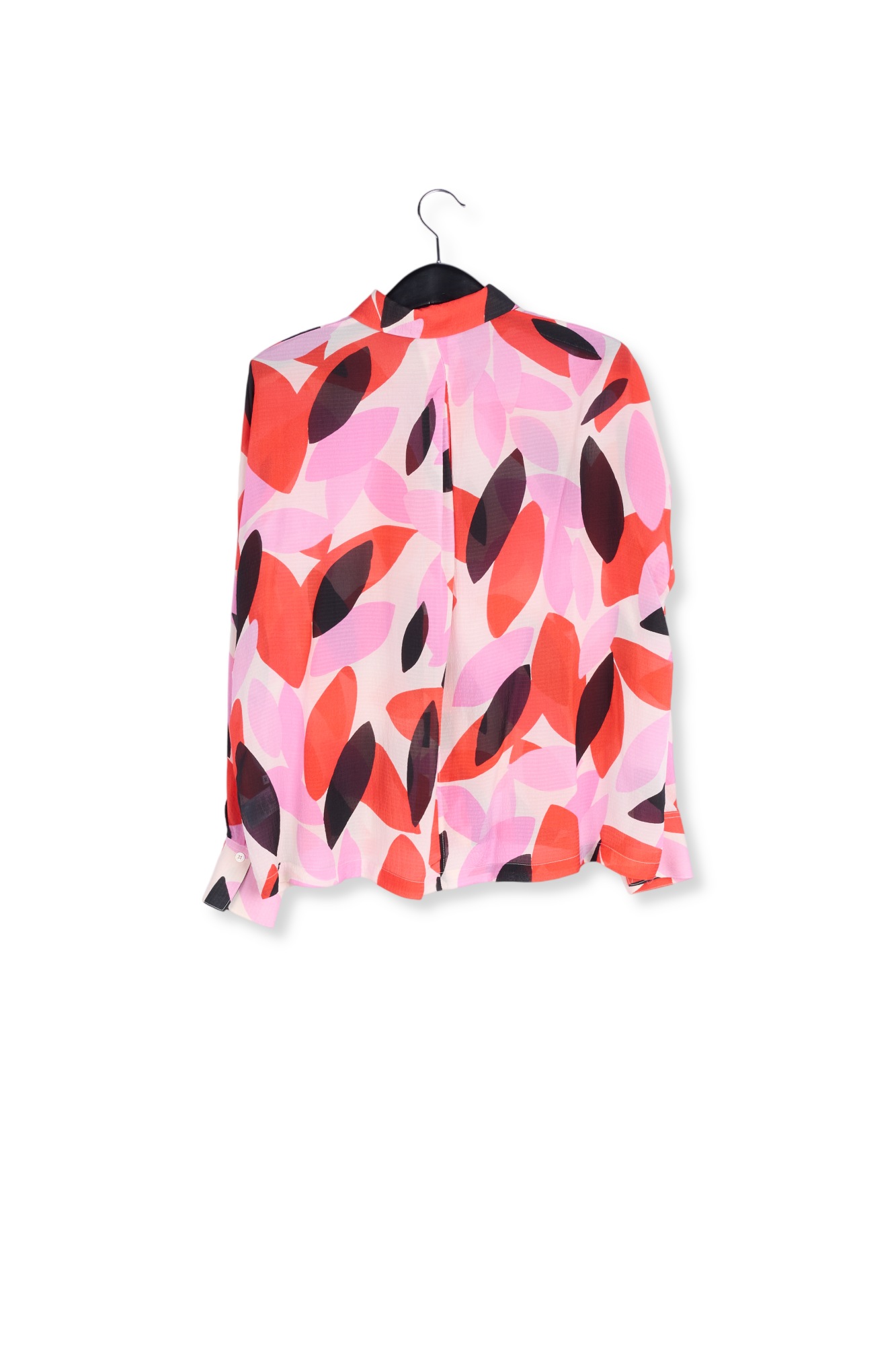 Off-white, red and pink abstract print shirt RE—SSENTIEL second-hand photo 2