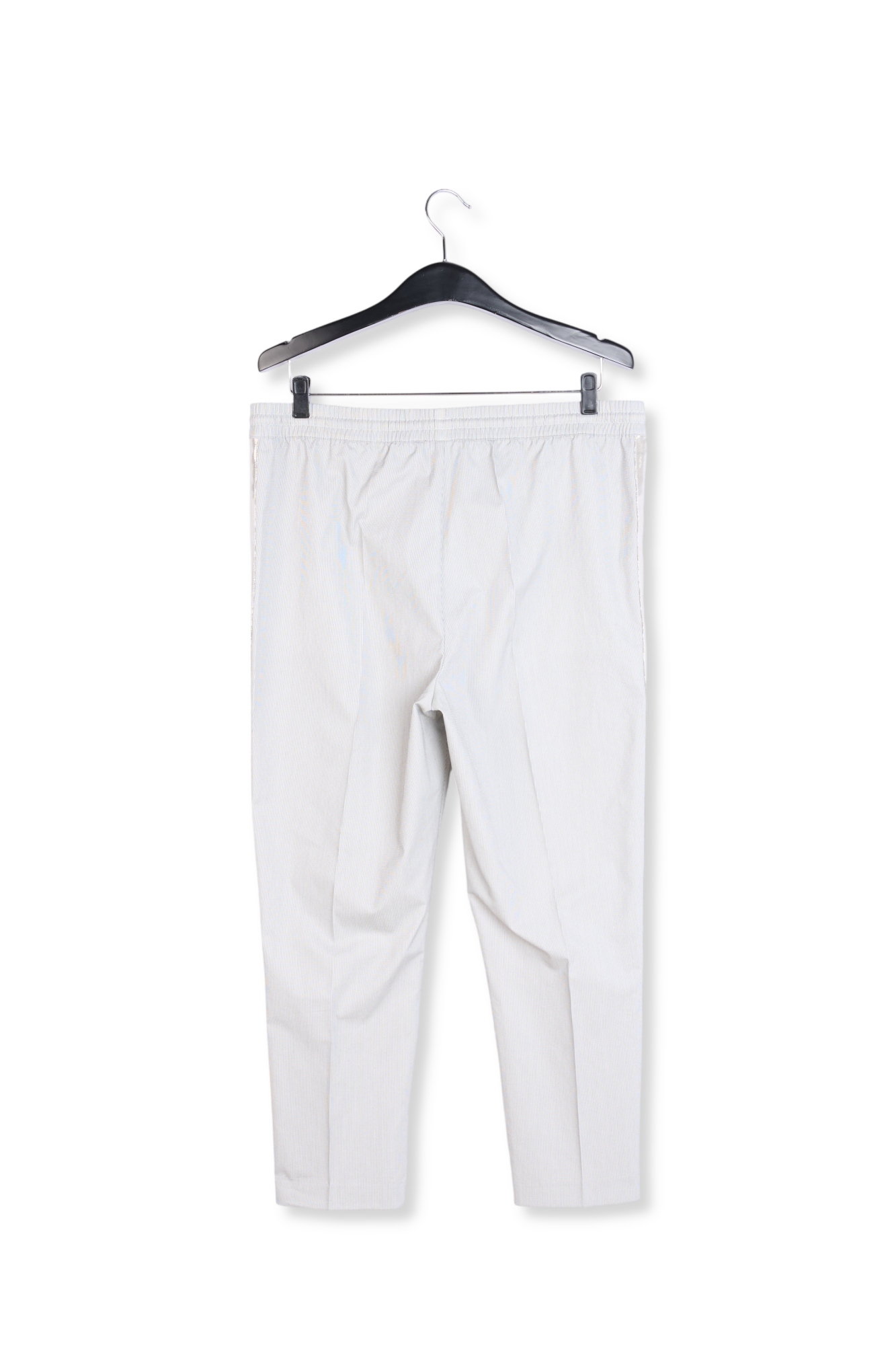 Grey and off-white checked cotton-blend pants RE—SSENTIEL second-hand photo 2