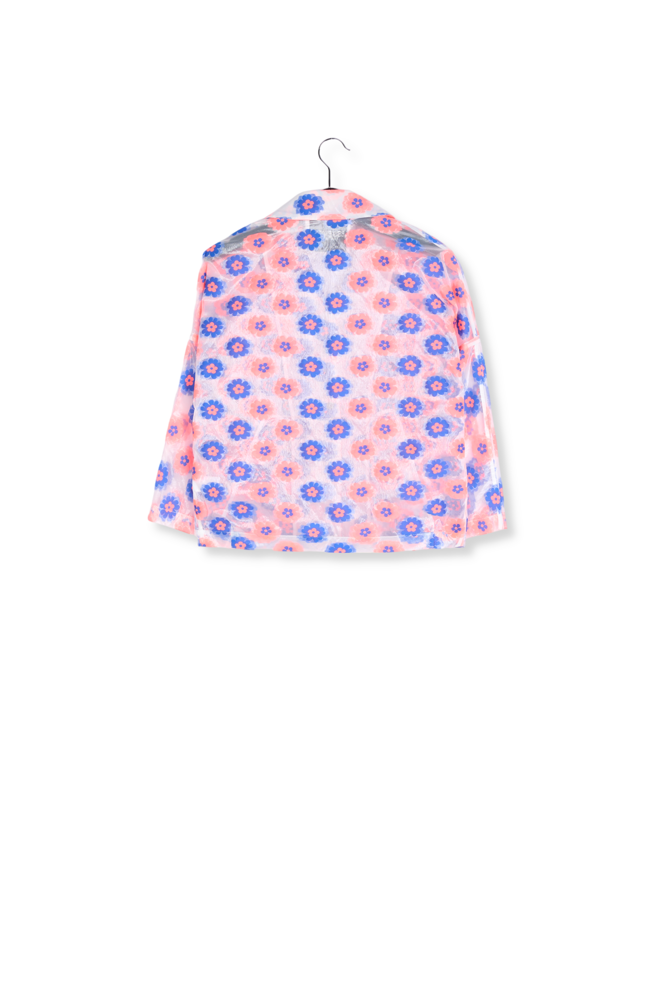 Doorzichtig vest met neonroze en blauwe bloemen RE—SSENTIEL tweedehands photo 2