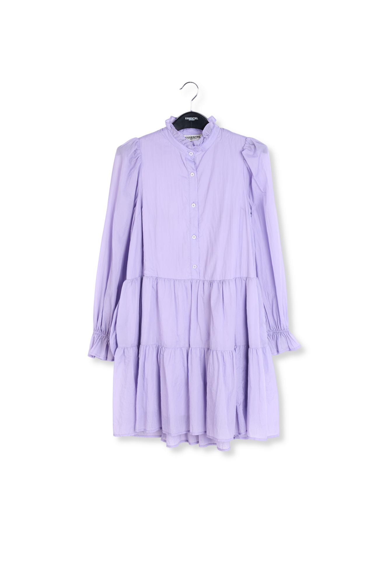 Mauve tiered mini dress RE—SSENTIEL second-hand photo 1