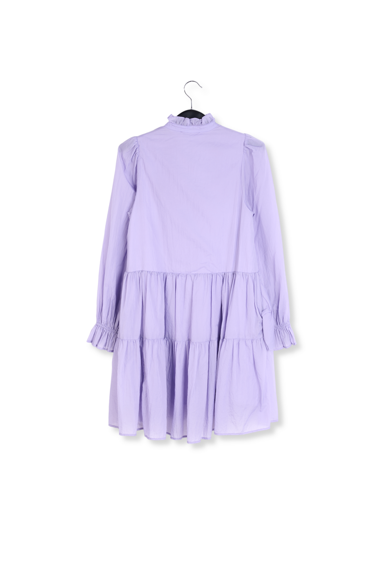 Mauve tiered mini dress RE—SSENTIEL second-hand photo 2