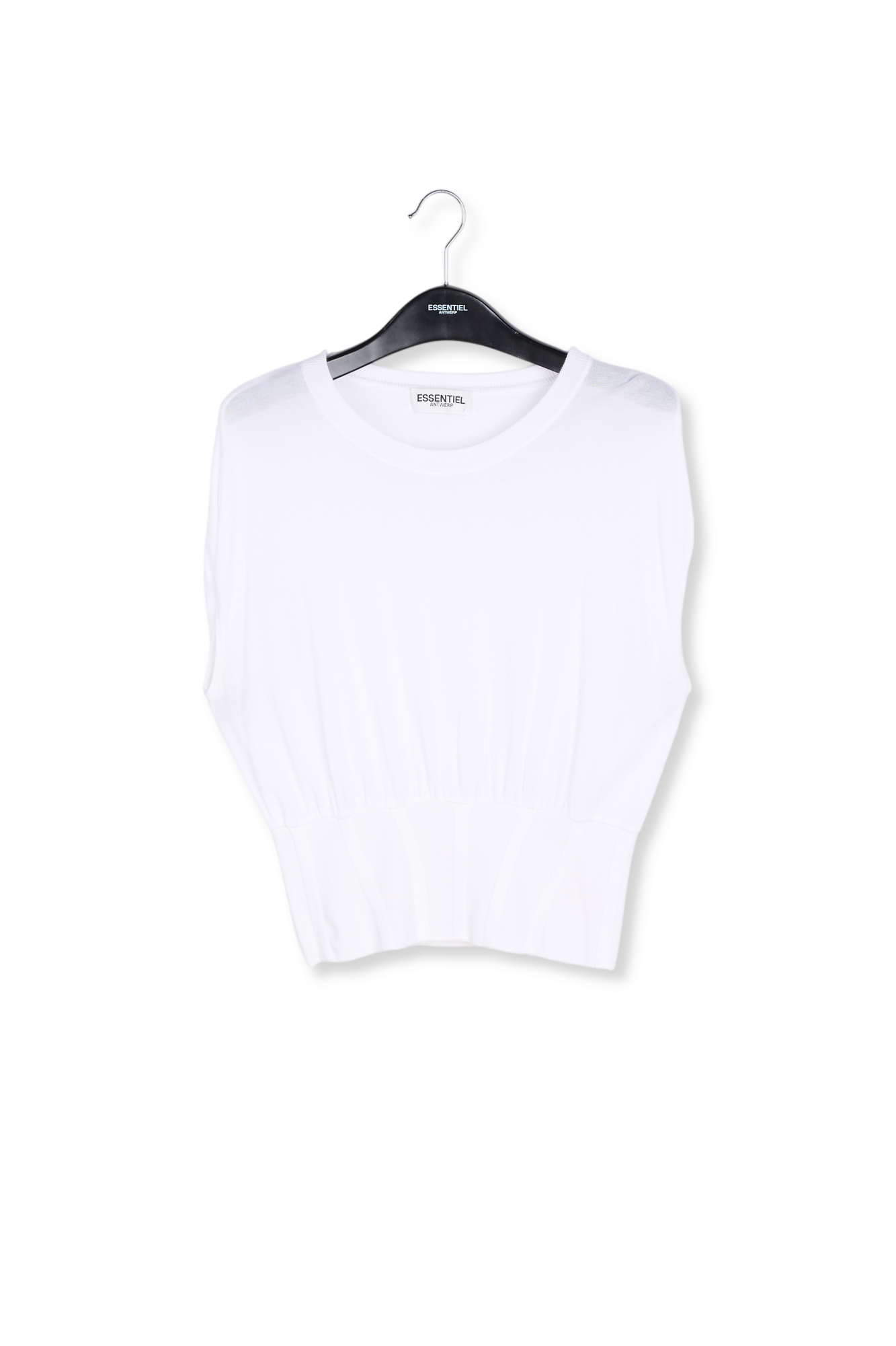 Gebroken witte mouwloze top met aansluitende taille RE—SSENTIEL tweedehands photo 1
