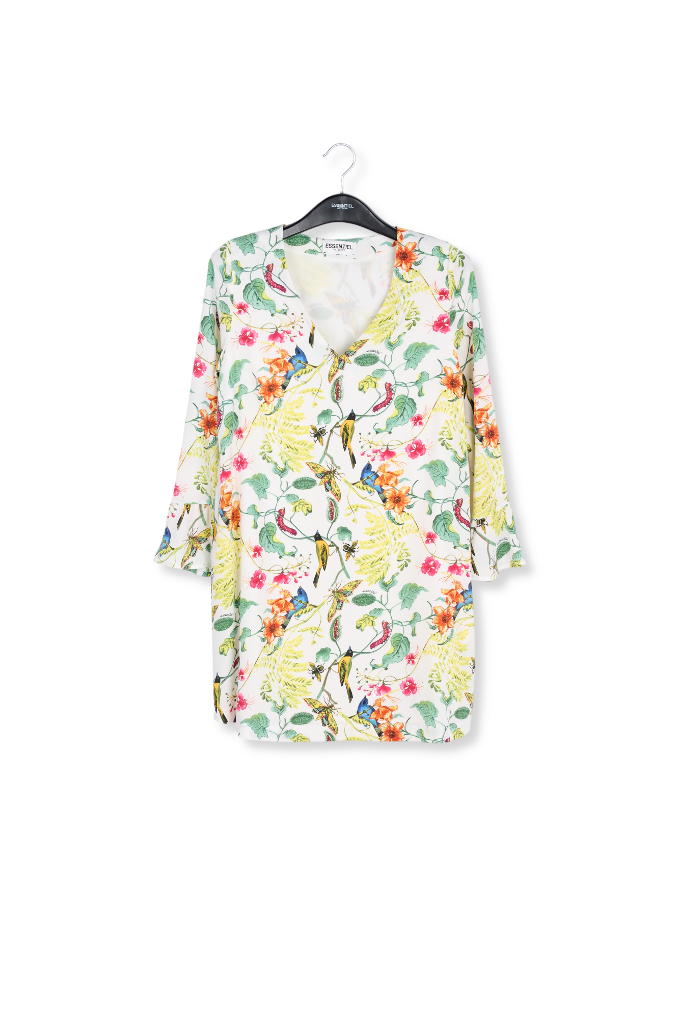 Mini-robe florale à volants RE—SSENTIEL seconde main photo 1