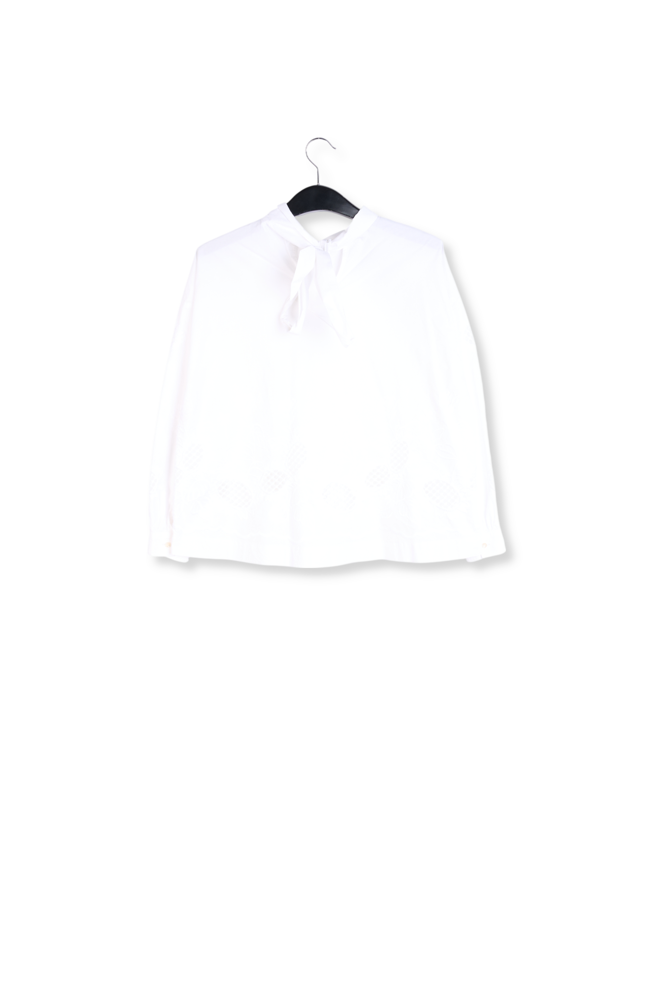 Large chemise blanche avec broderie RE—SSENTIEL seconde main photo 2