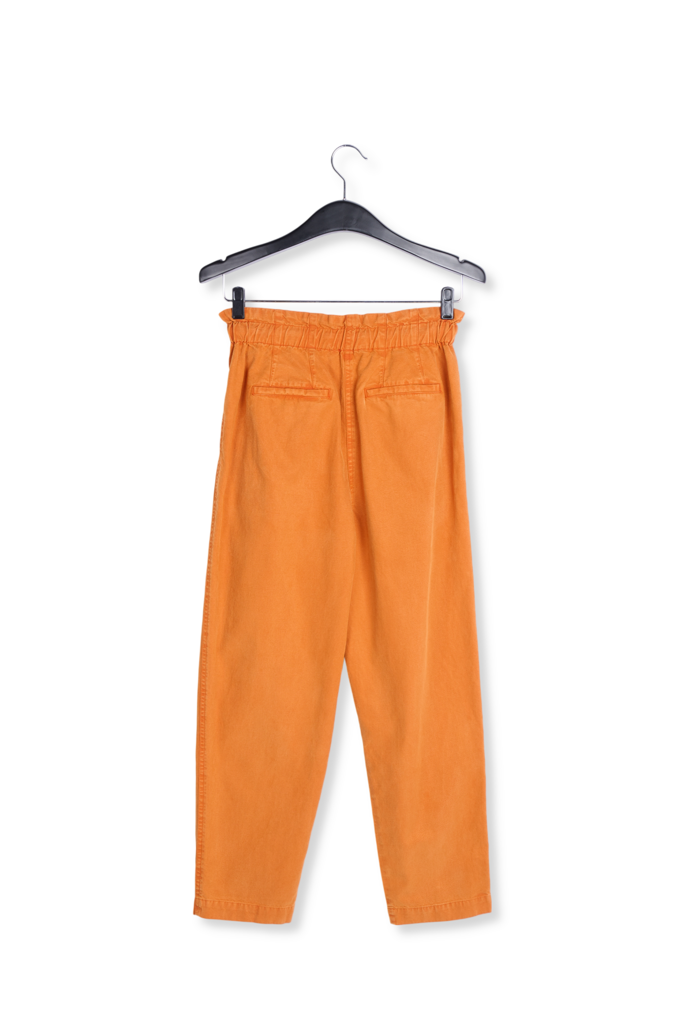 Pantalon fuselé en coton orange RE—SSENTIEL seconde main photo 2